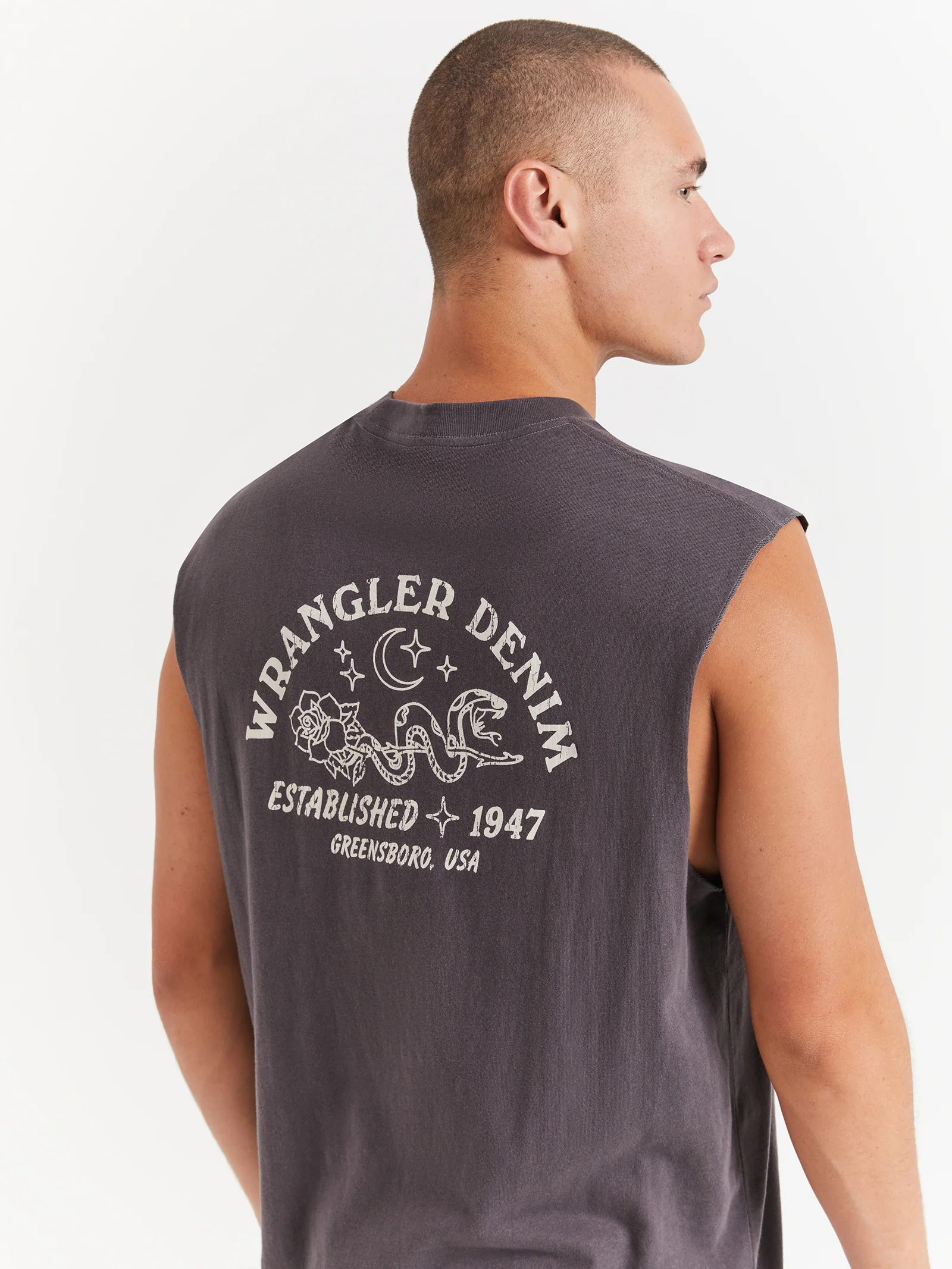 Serpent Stamp Muscle T-Shirt - Image 3
