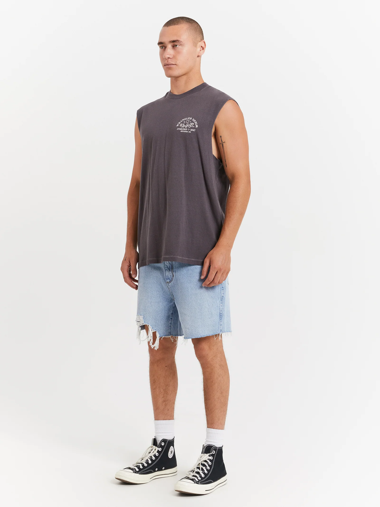 Serpent Stamp Muscle T-Shirt - Image 4