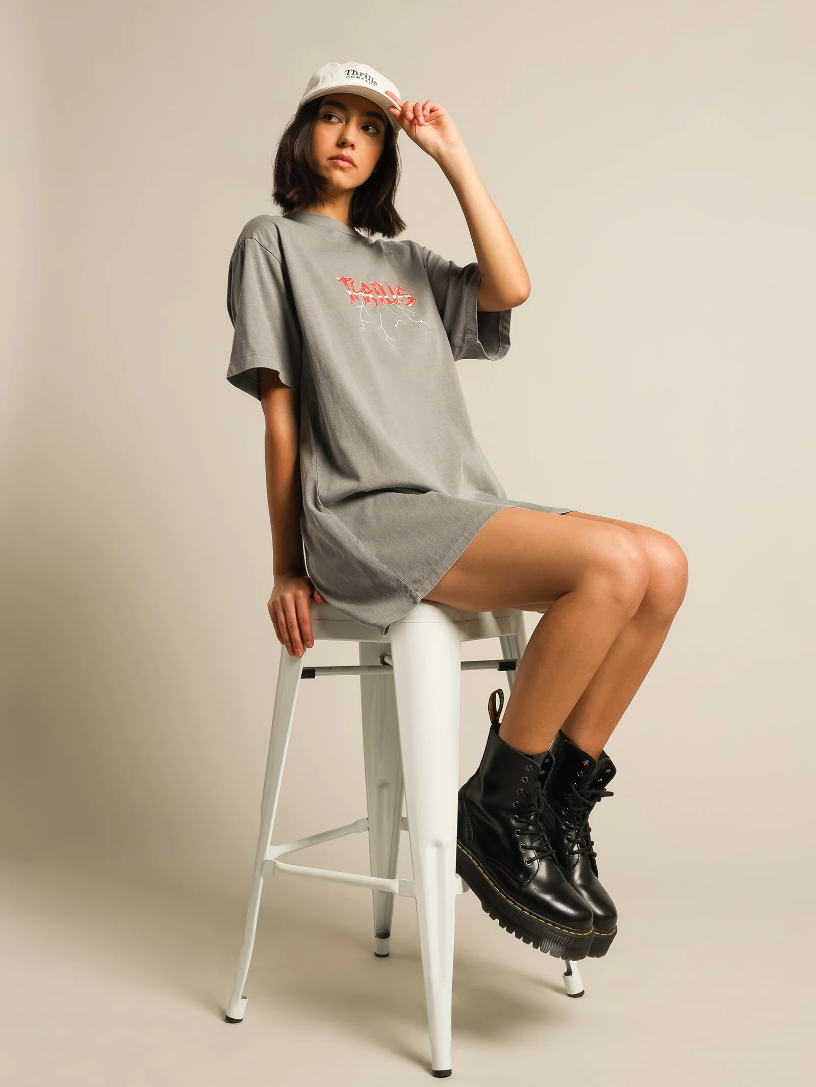 Shocker Merch Fit T-Shirt Dress - Image 2