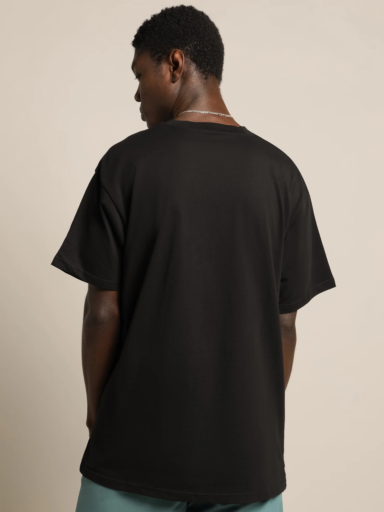 Short Sleeve Embroidered Script T-Shirt - Image 3