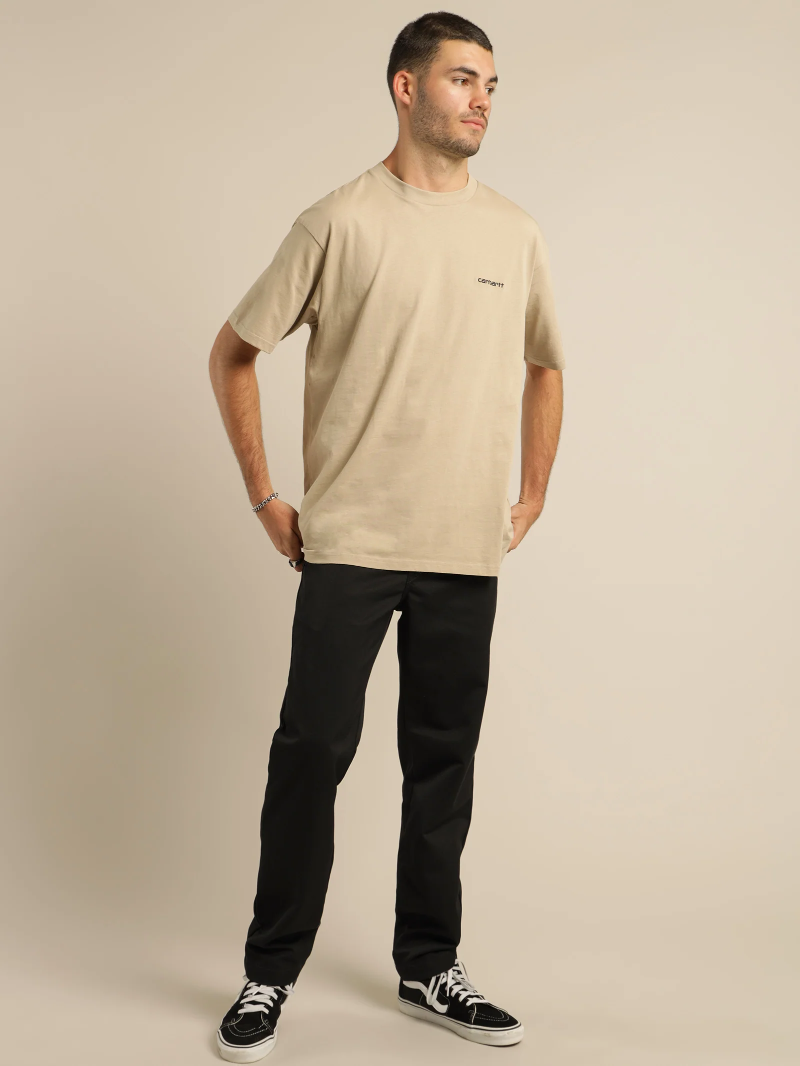 Short Sleeve Embroidered Script T-Shirt - Image 4