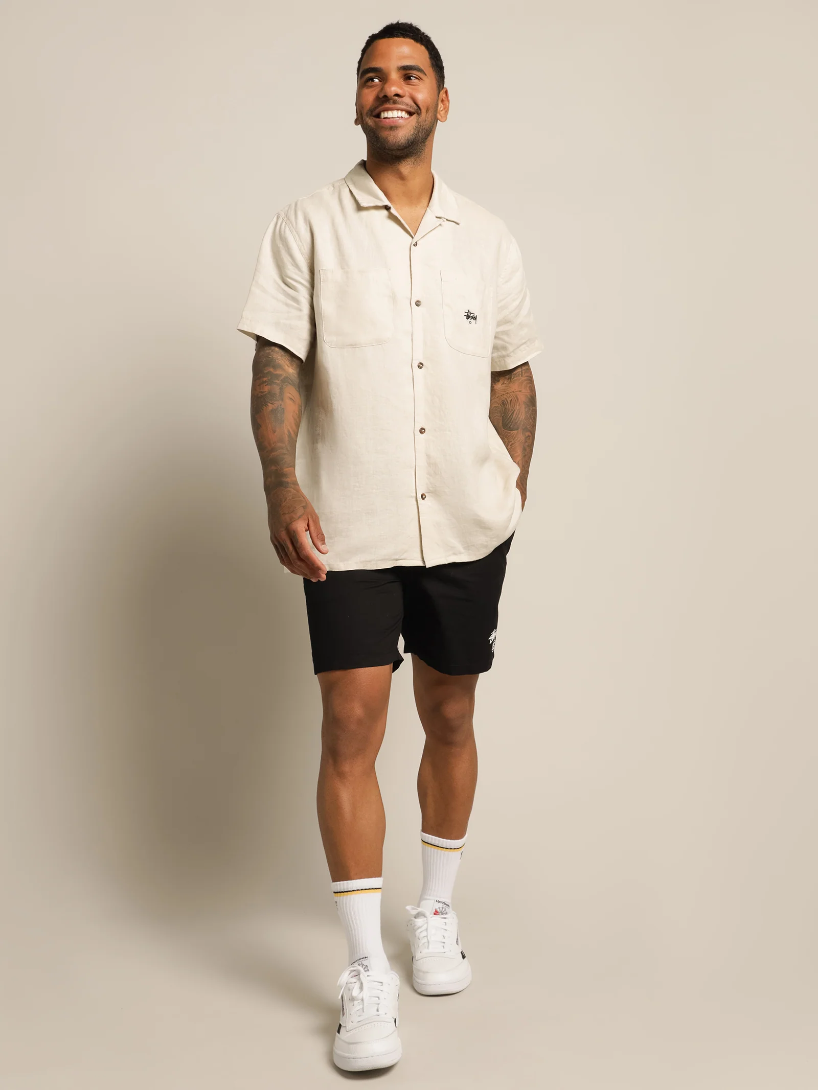 Short Sleeve Linen Shirt - Image 5