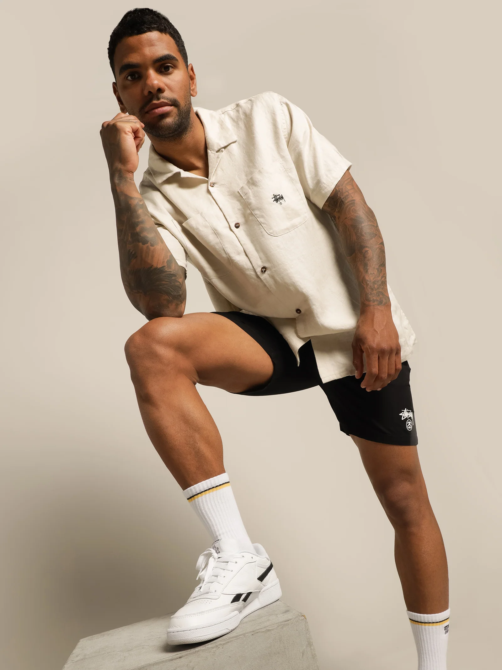 Short Sleeve Linen Shirt - Image 6