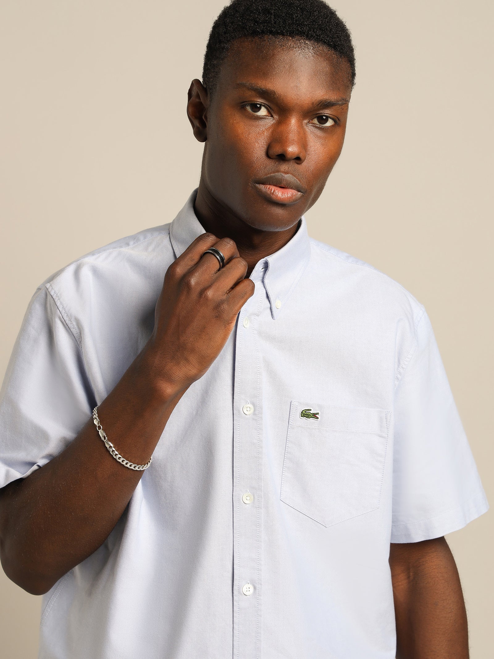 Short Sleeve Oxford Shirt - Image 4