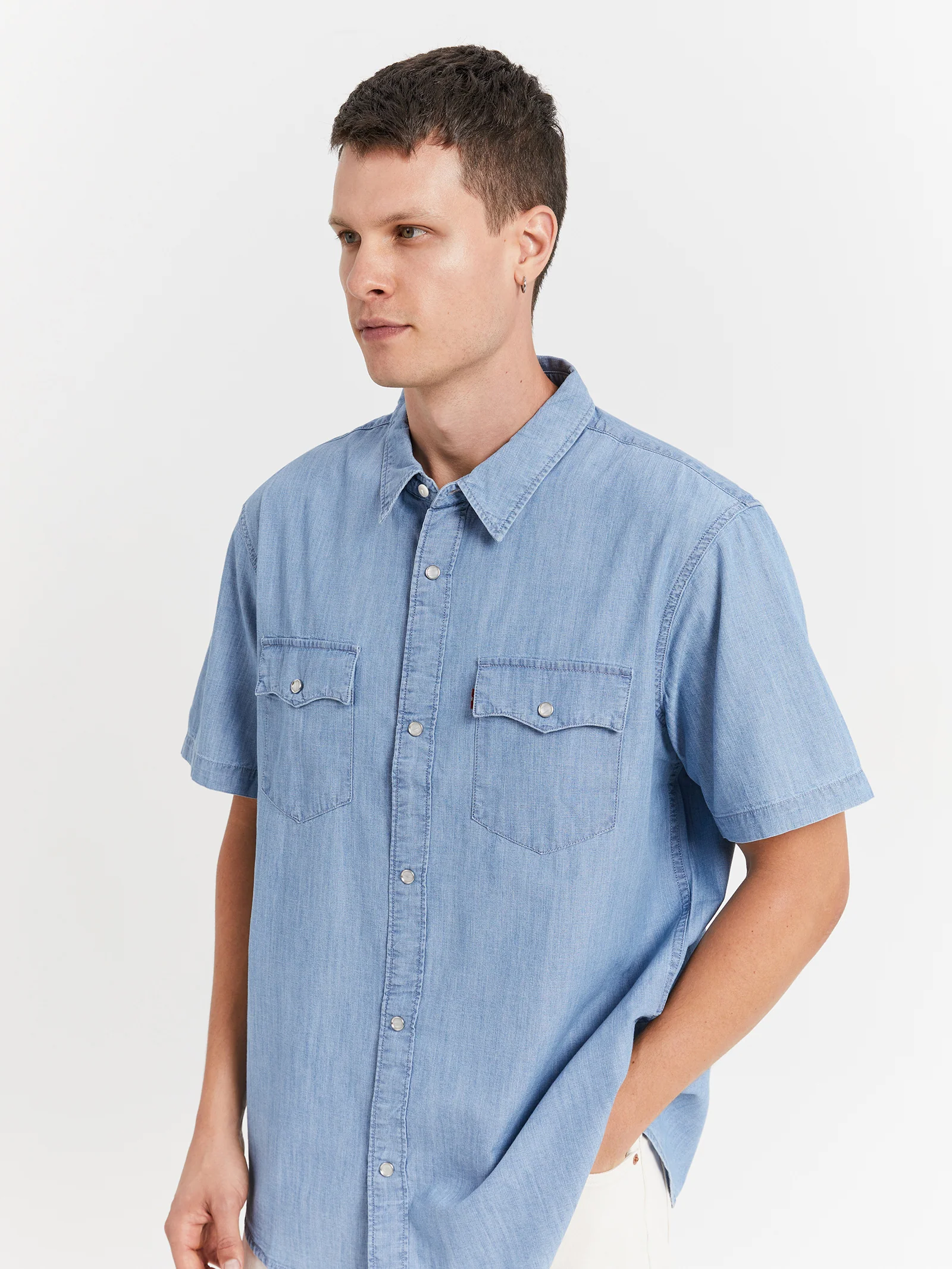 Short Sleeve Relaxed Fit Western Shirt - Image 3