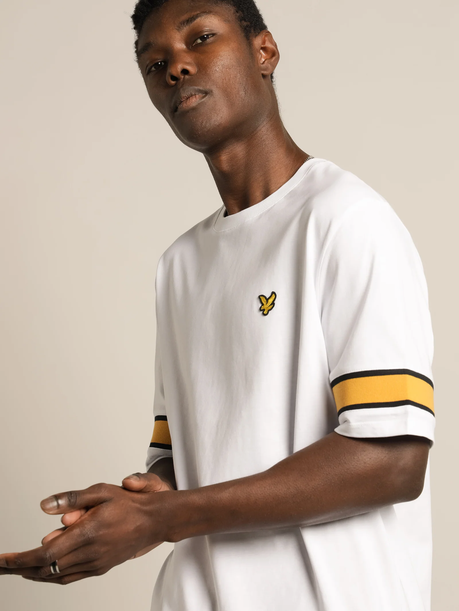 Short Sleeve Rib Insert T-Shirt - Image 2