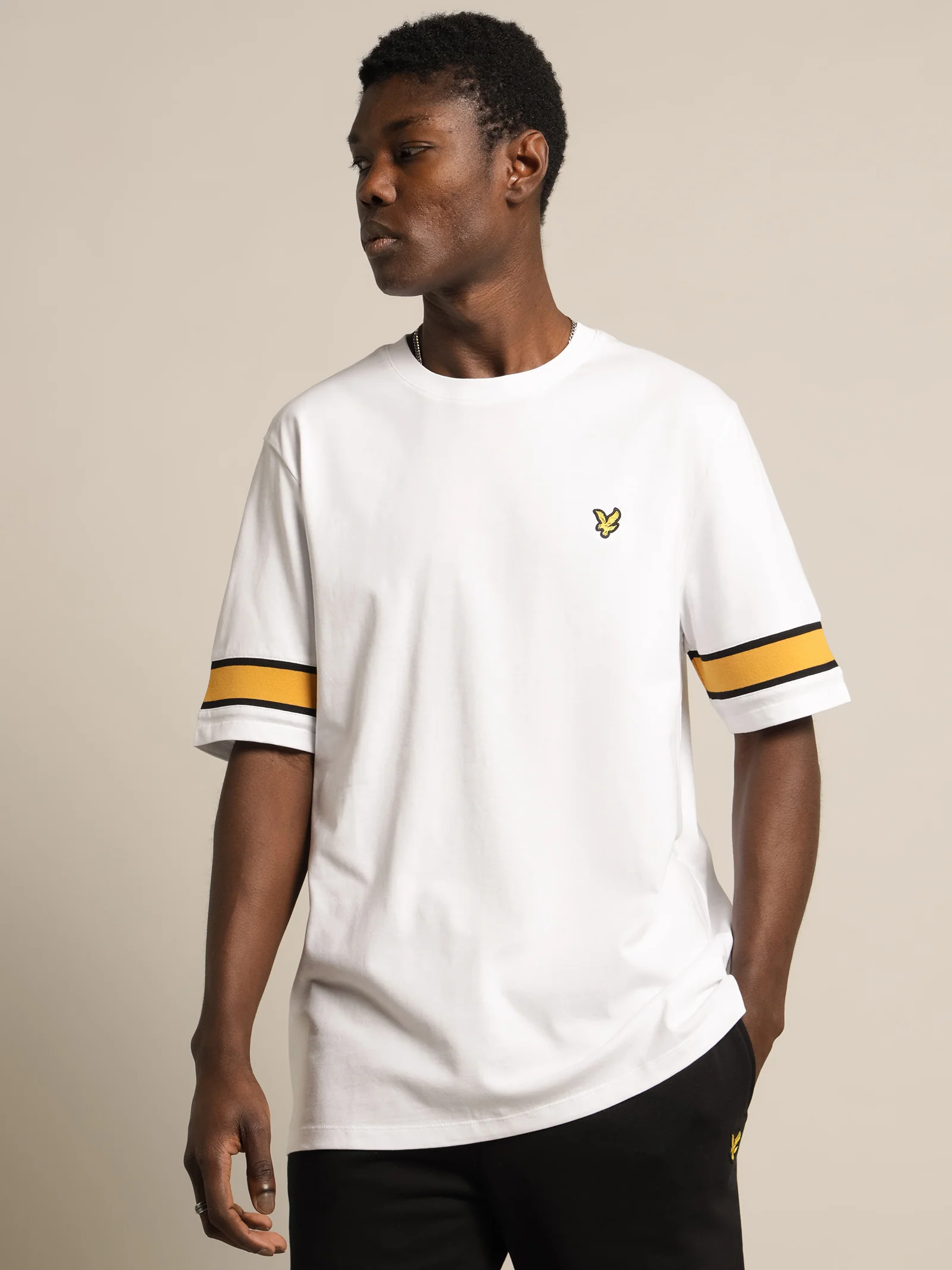 Short Sleeve Rib Insert T-Shirt - Image 5