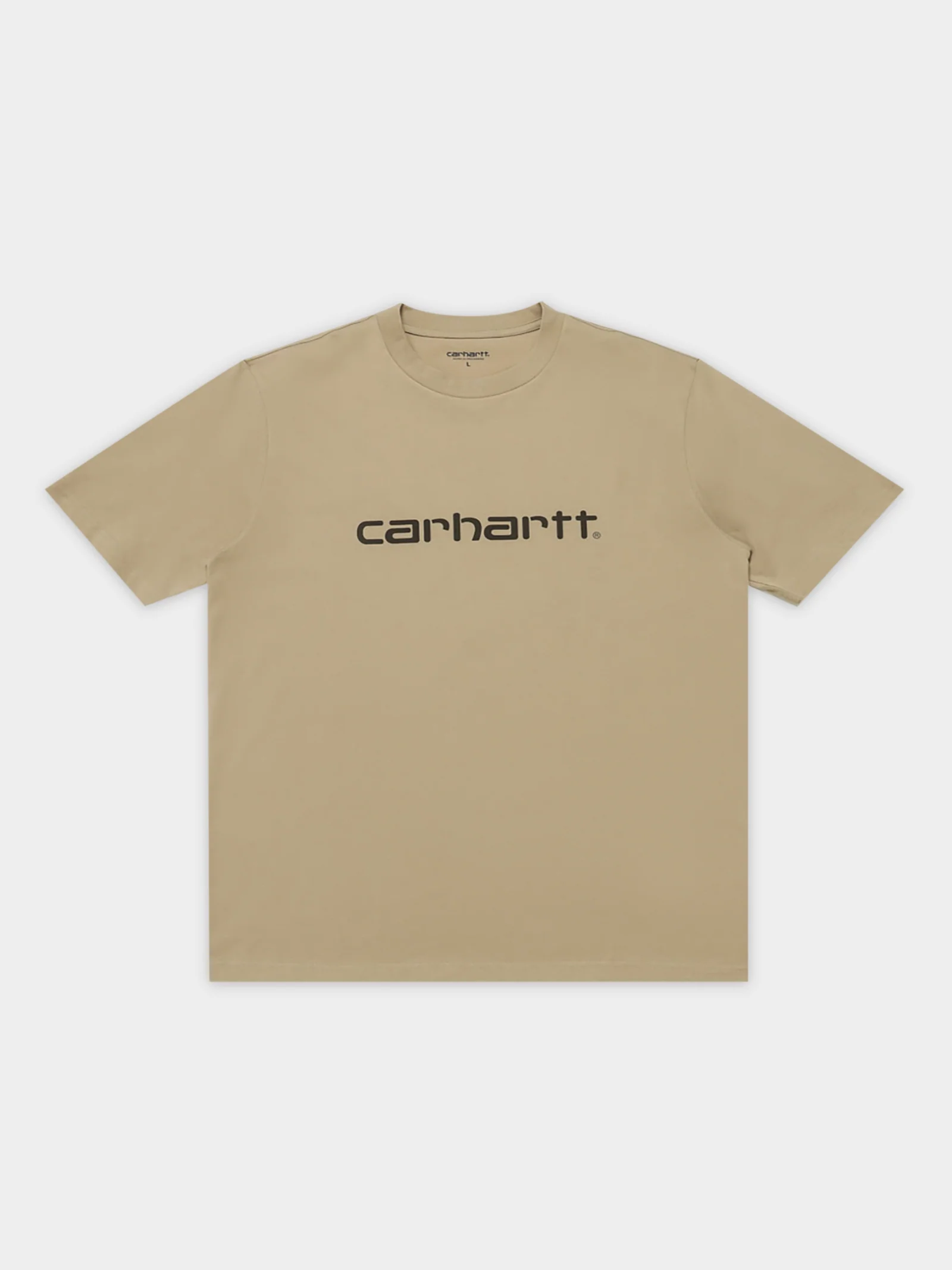 Short Sleeve Script Emboirdery T-Shirt - Image 7