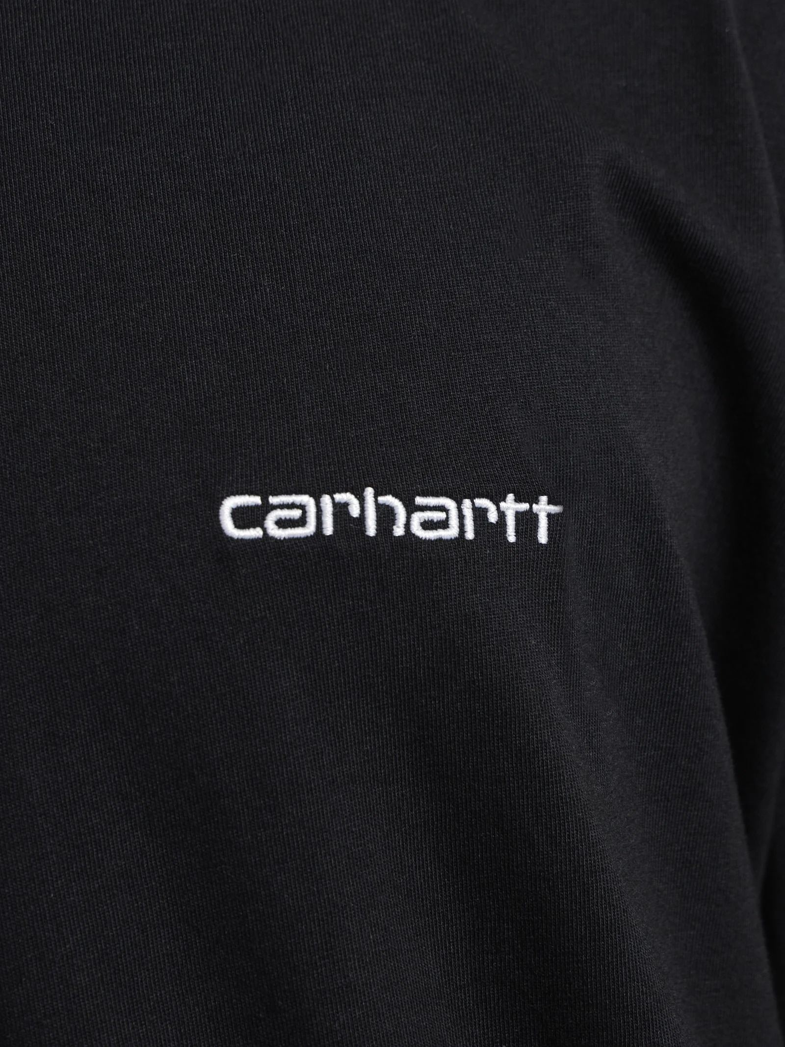Short Sleeve Script Embroidery T-Shirt - Image 5
