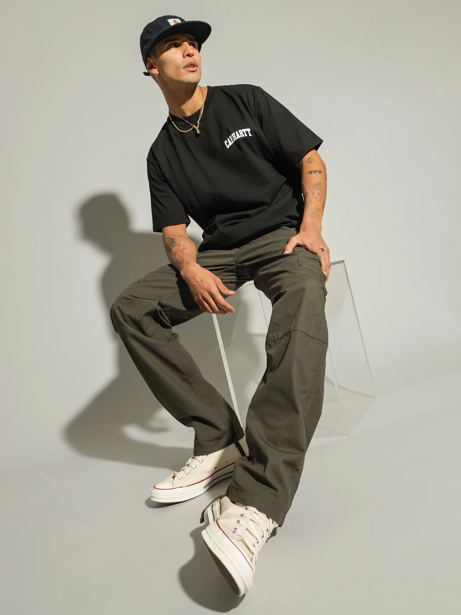 Short Sleeve University Script T-Shirt - Image 2