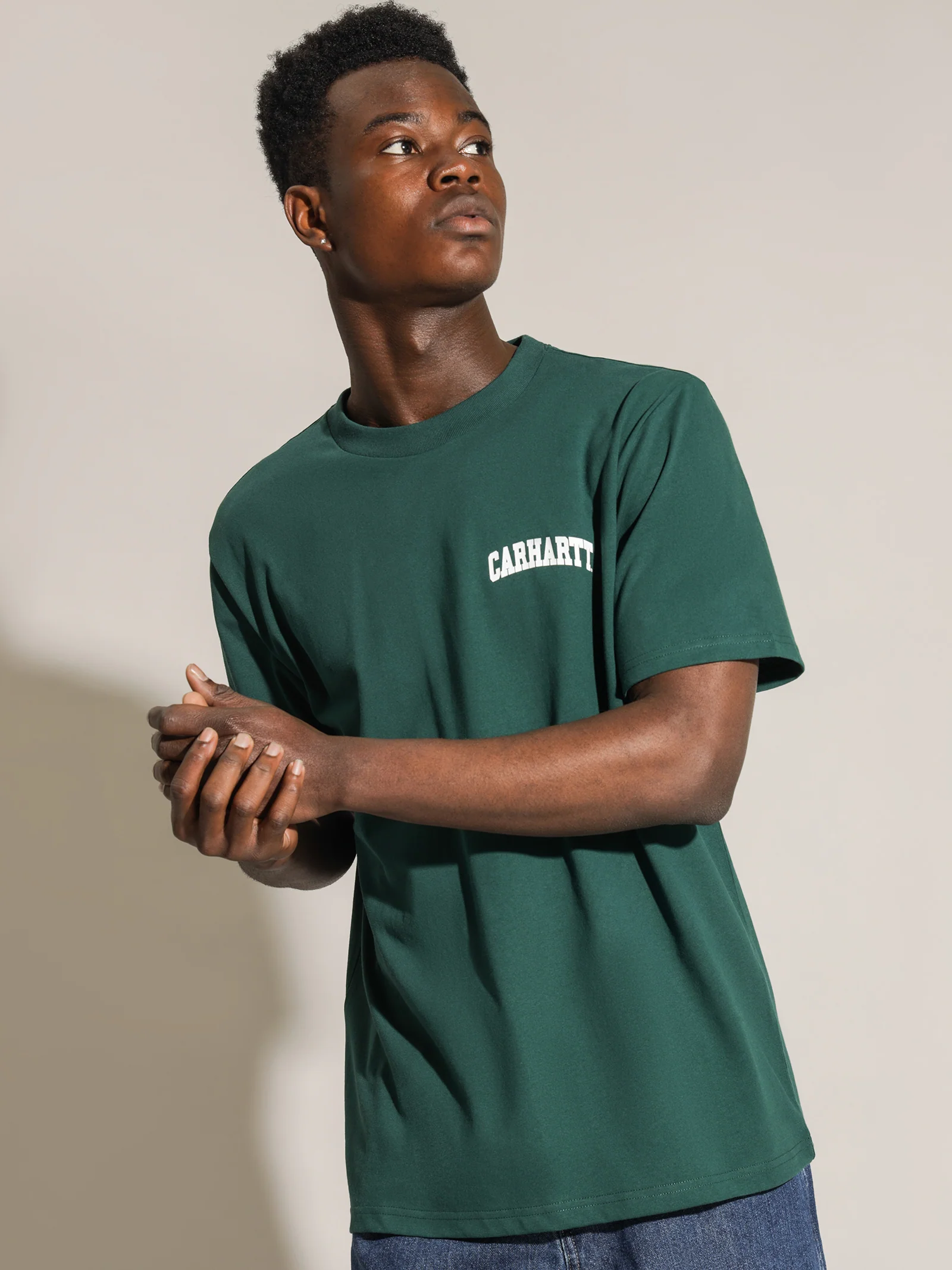 Short Sleeve University Script T-Shirt - Image 3