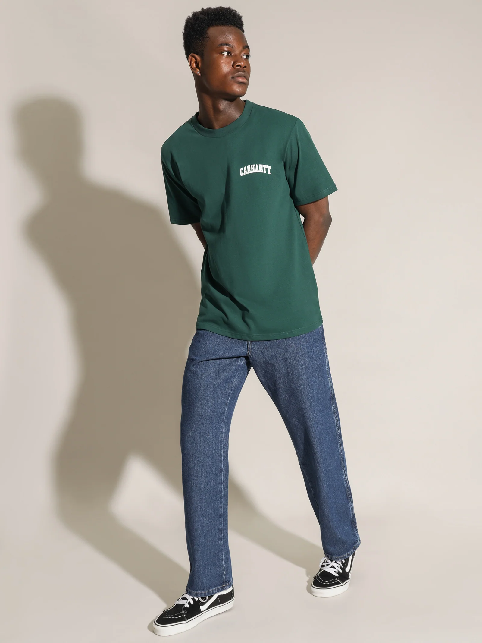 Short Sleeve University Script T-Shirt - Image 4
