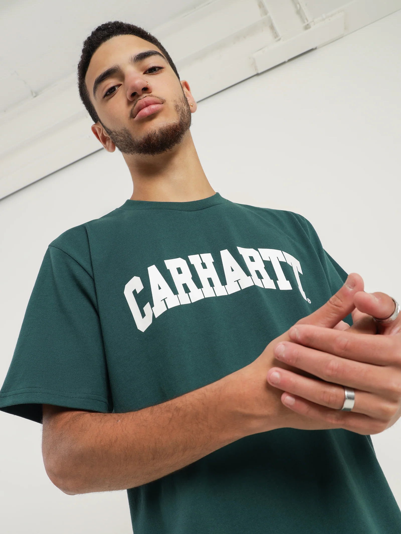 Short Sleeve University Script T-Shirt - Image 2