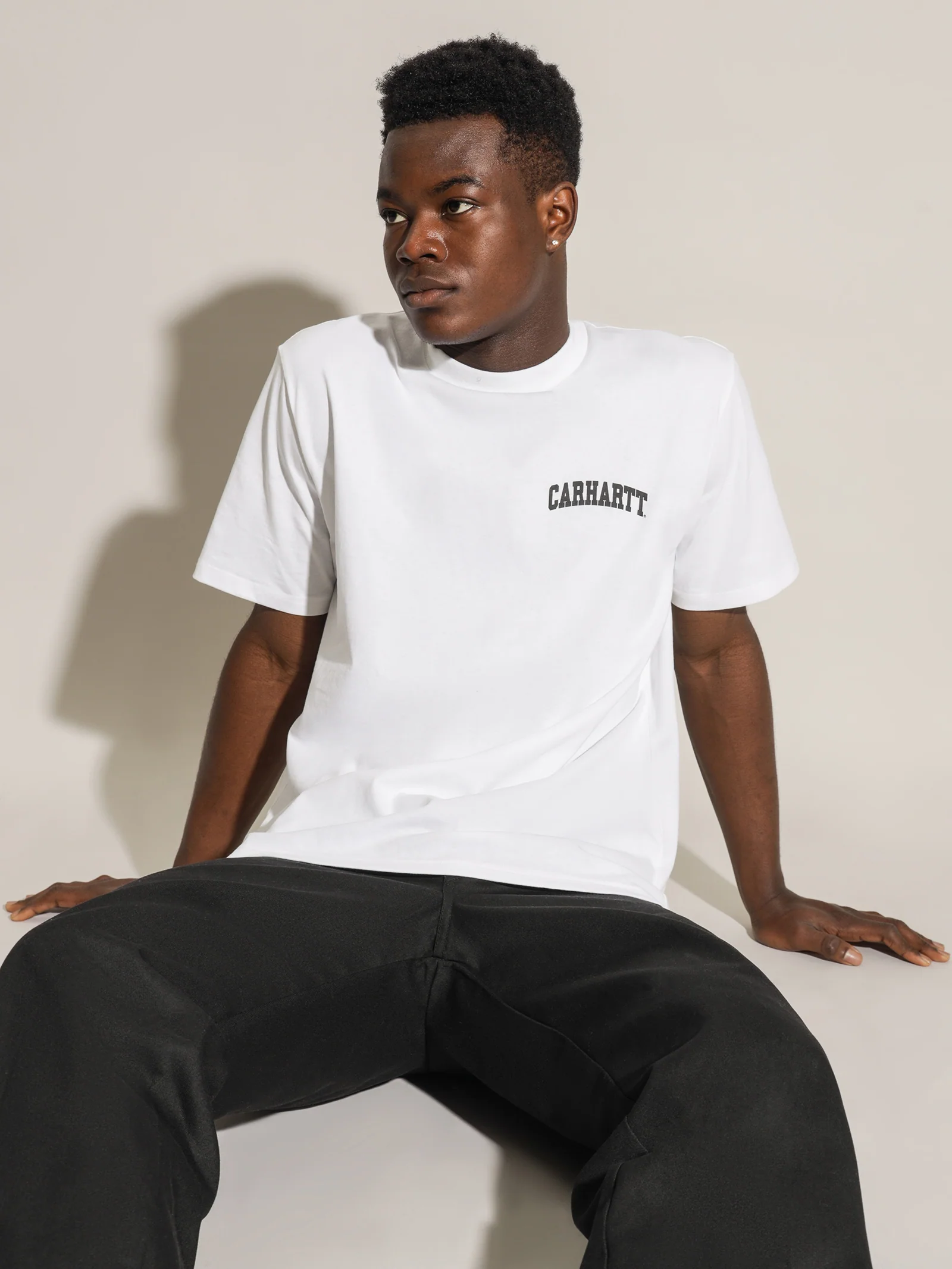 Short Sleeve University Script T-Shirt - Image 4
