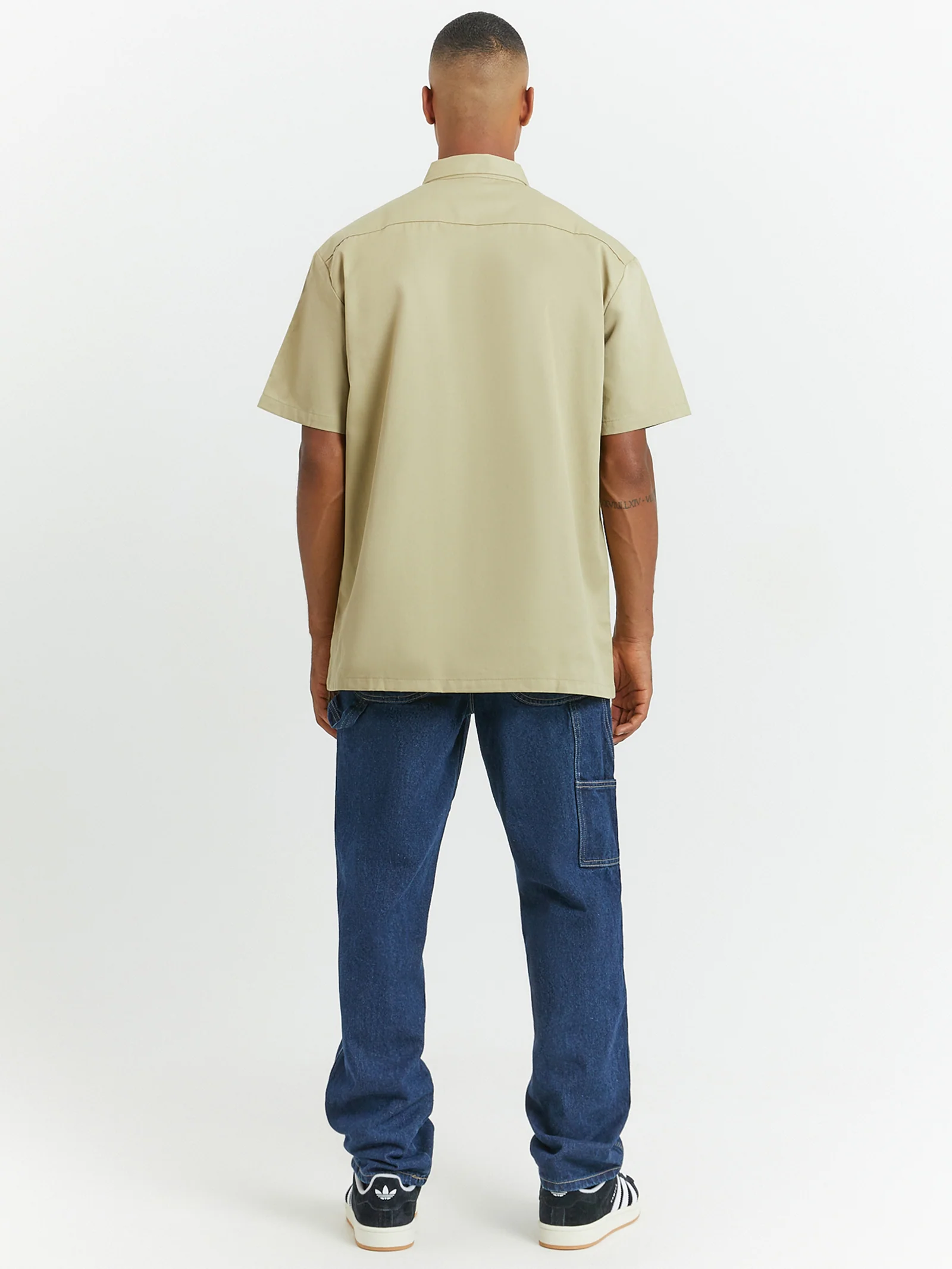 Short Sleeve Zip-Through Workshirt - Image 4