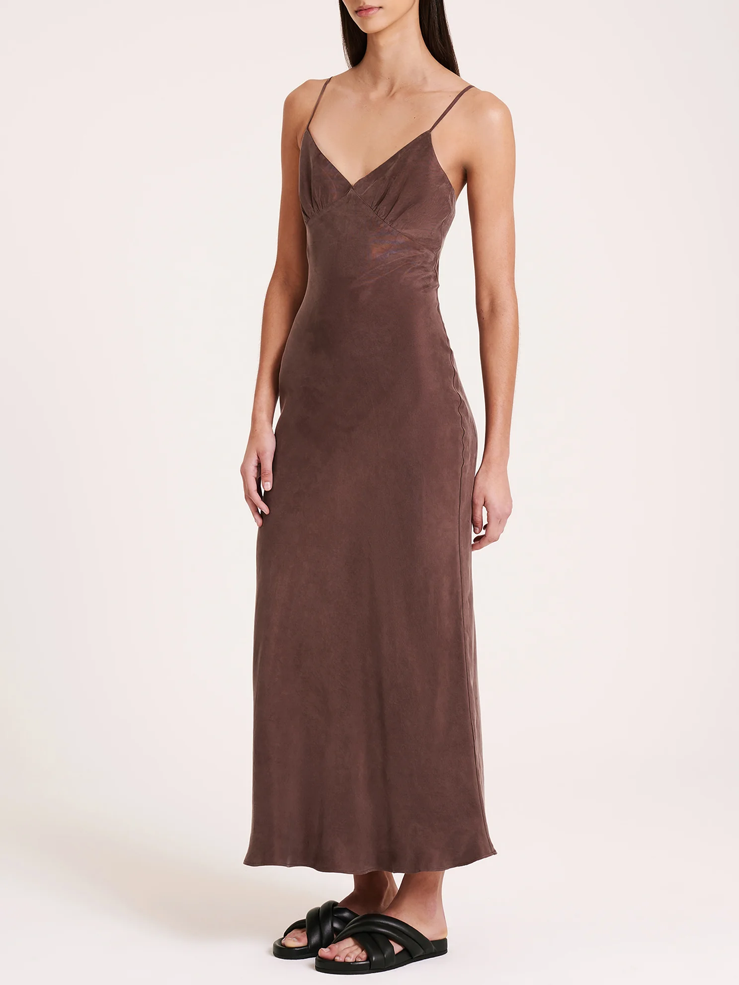 Sia Cupro Slip Dress - Image 2