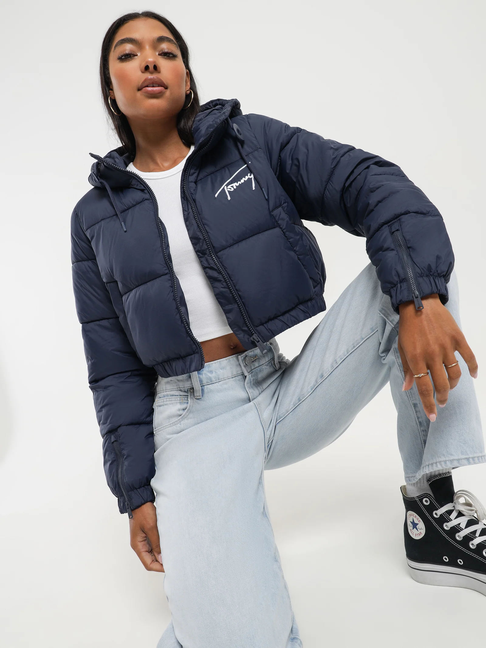 Signature Cropped Puffer - Image 2
