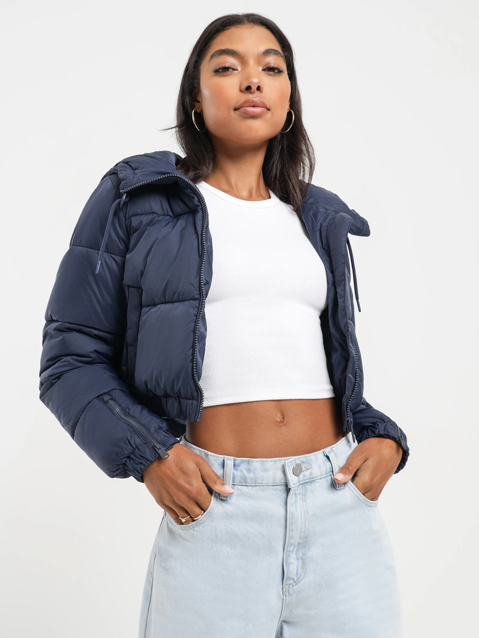 Signature Cropped Puffer - Image 3