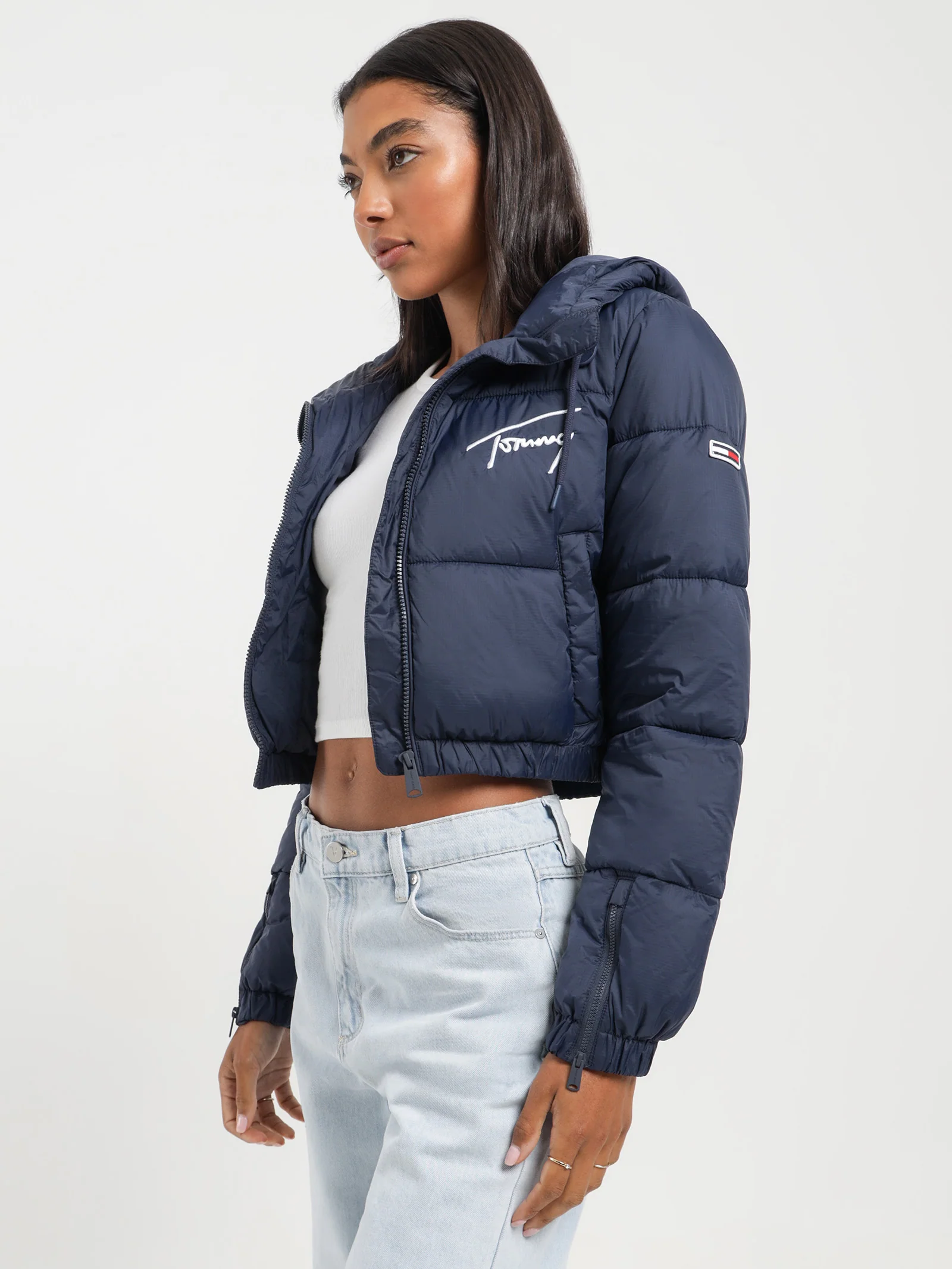 Signature Cropped Puffer - Image 5