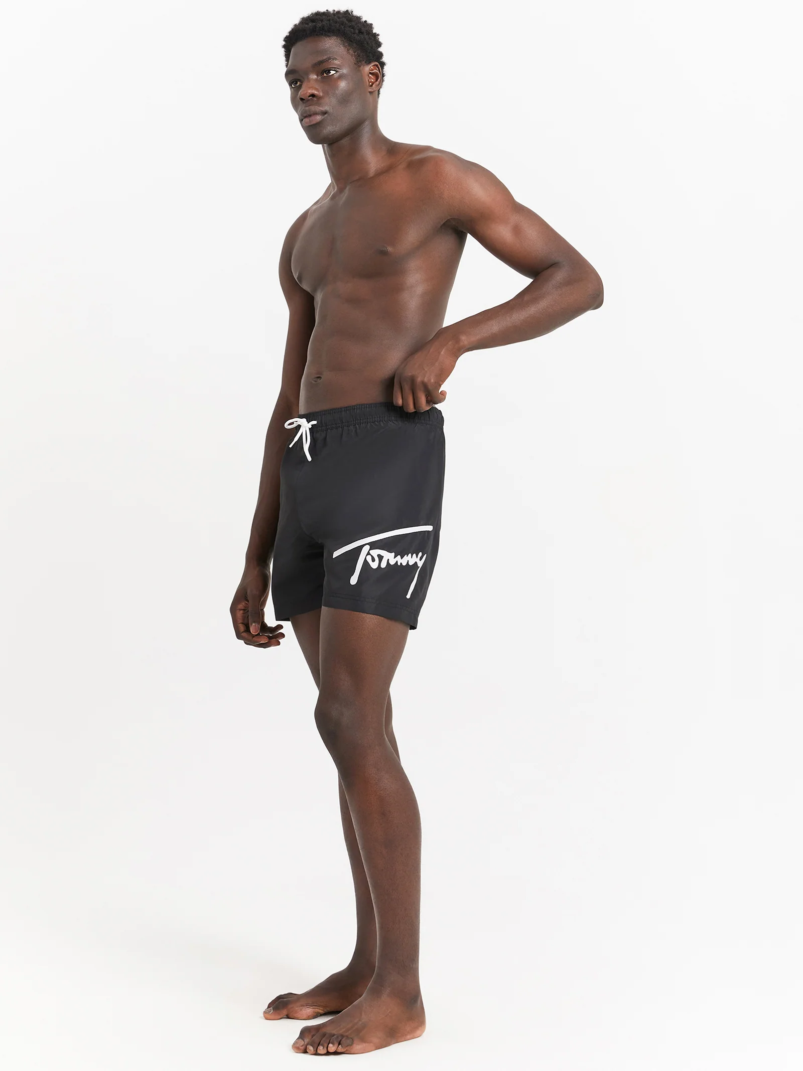 Signature Logo Drawstring Swim Shorts - Image 2