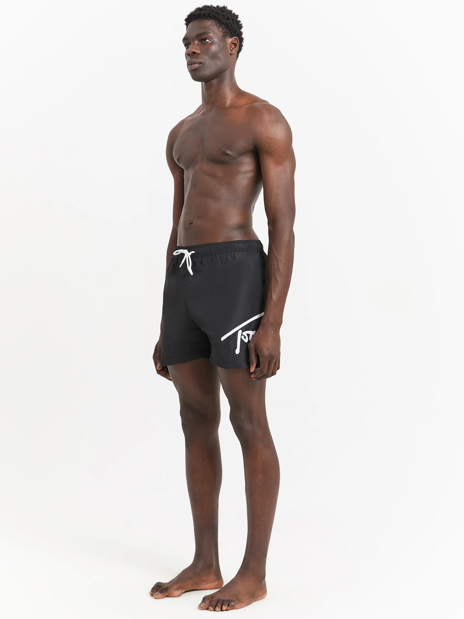 Signature Logo Drawstring Swim Shorts - Image 4