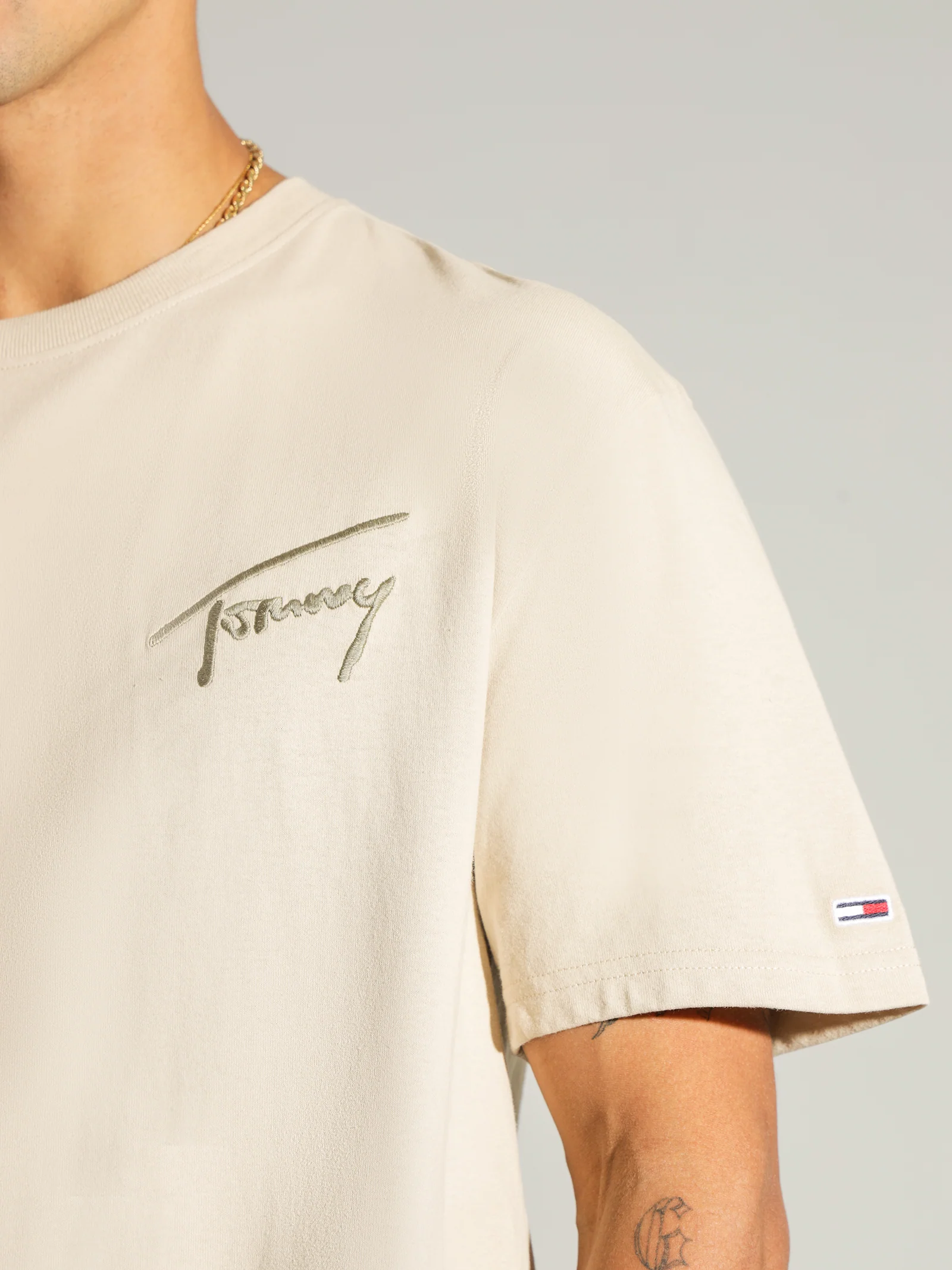 SIGNATURE Logo Recycled Cotton T-Shirt - Image 5