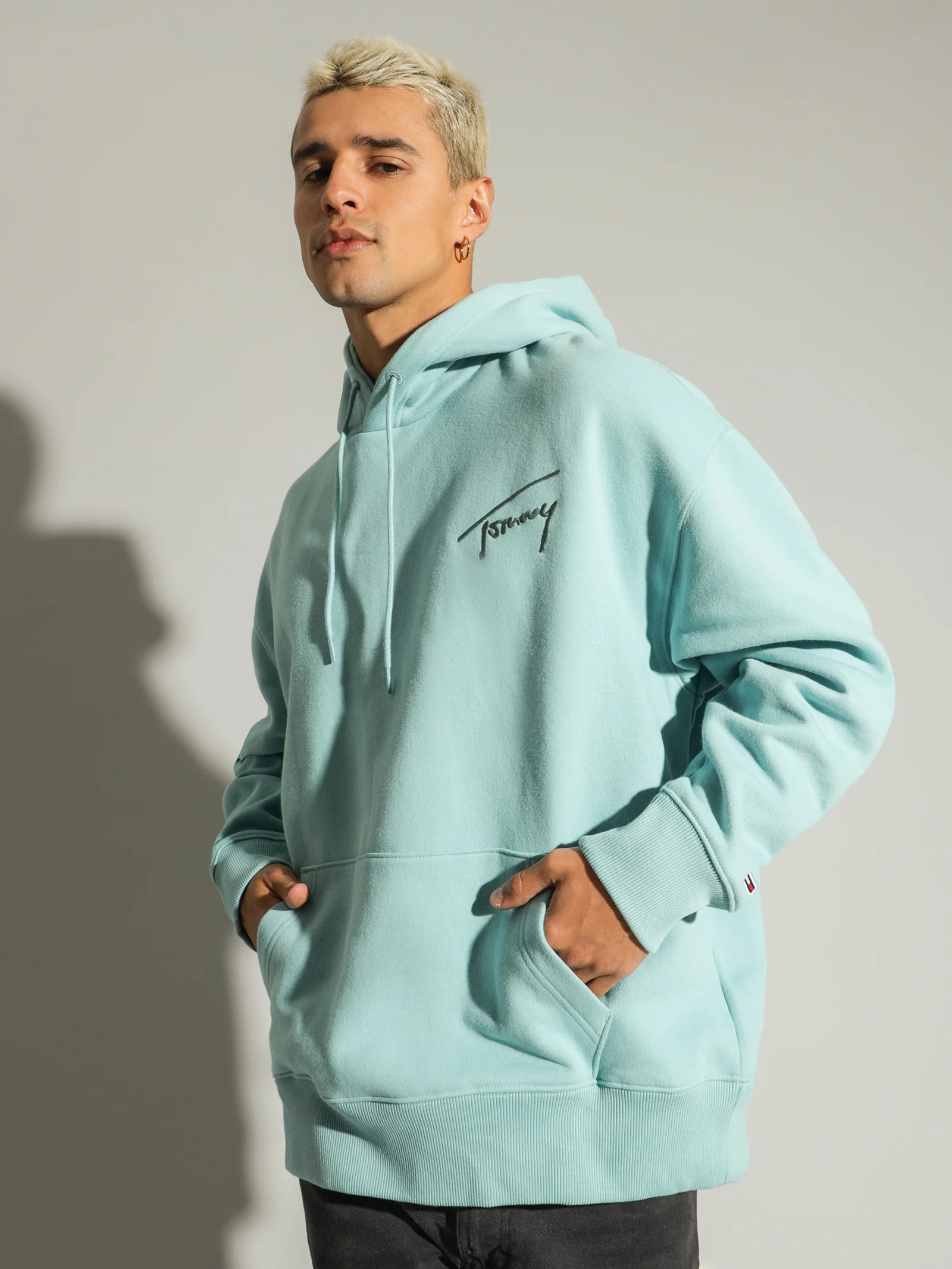 Signature Logo Relaxed Fit Hoodie - Image 3