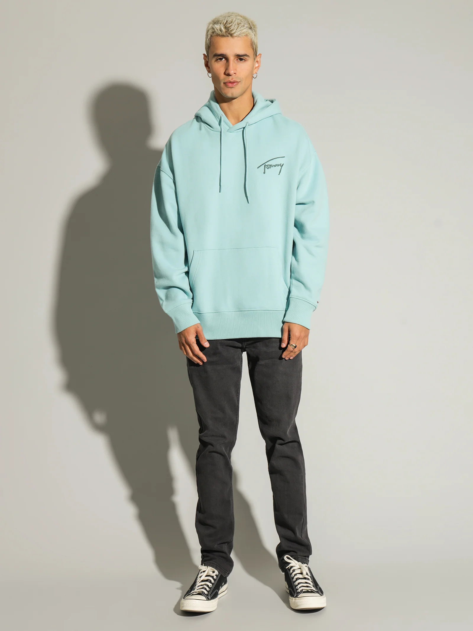 Signature Logo Relaxed Fit Hoodie - Image 4