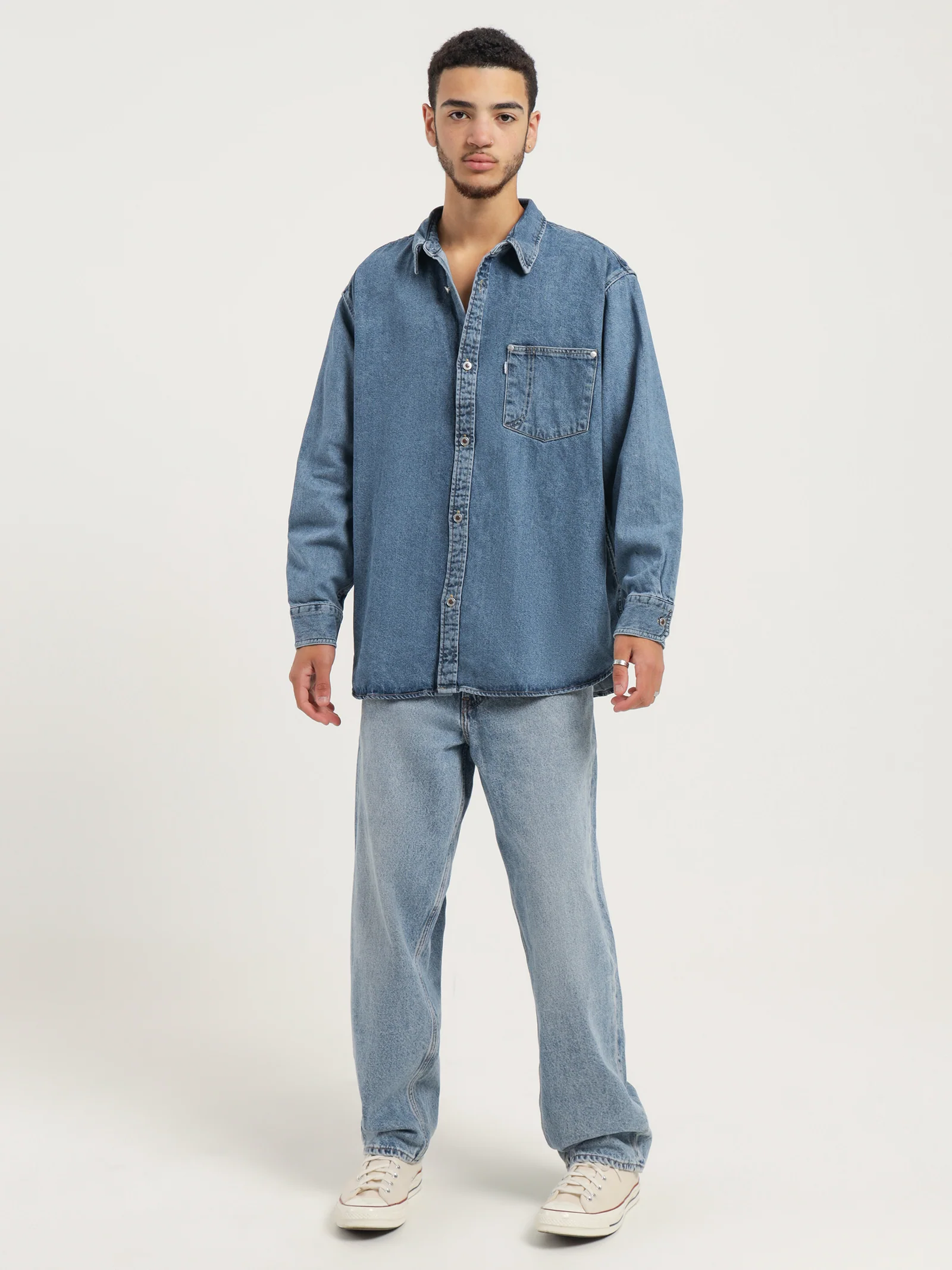 Silvertab Oversized One Pocket Shirt - Image 3