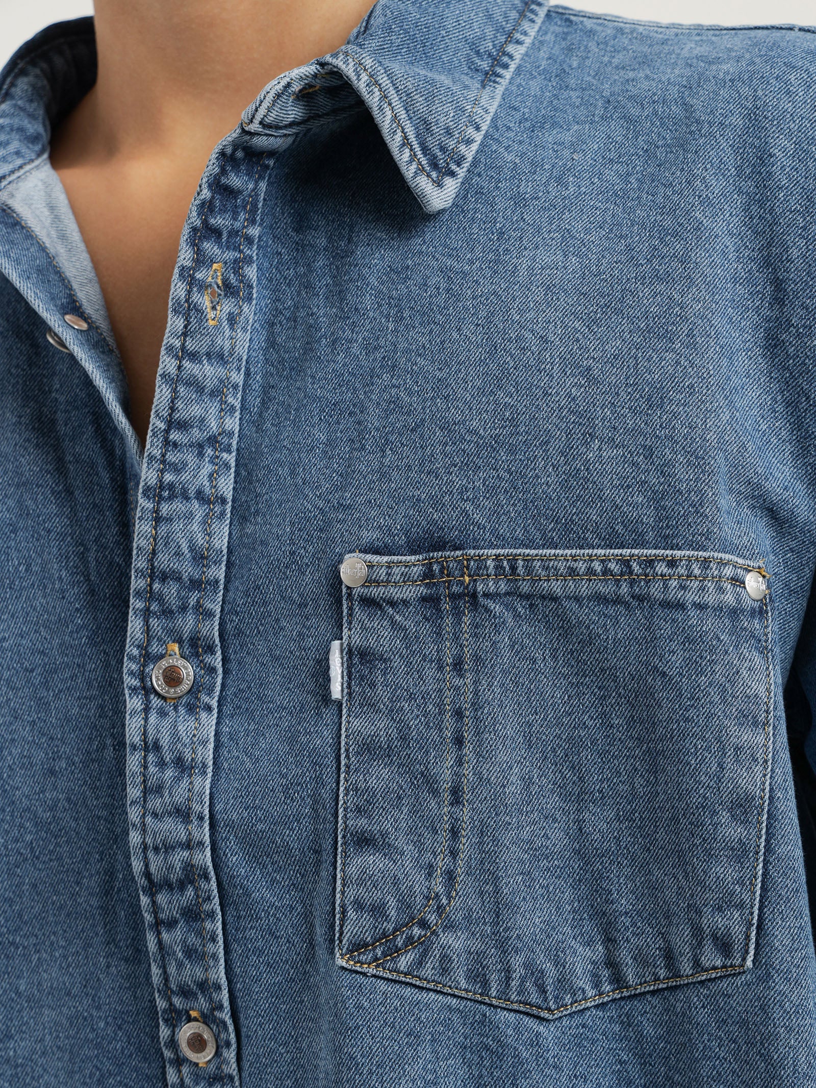 Silvertab Oversized One Pocket Shirt - Image 6