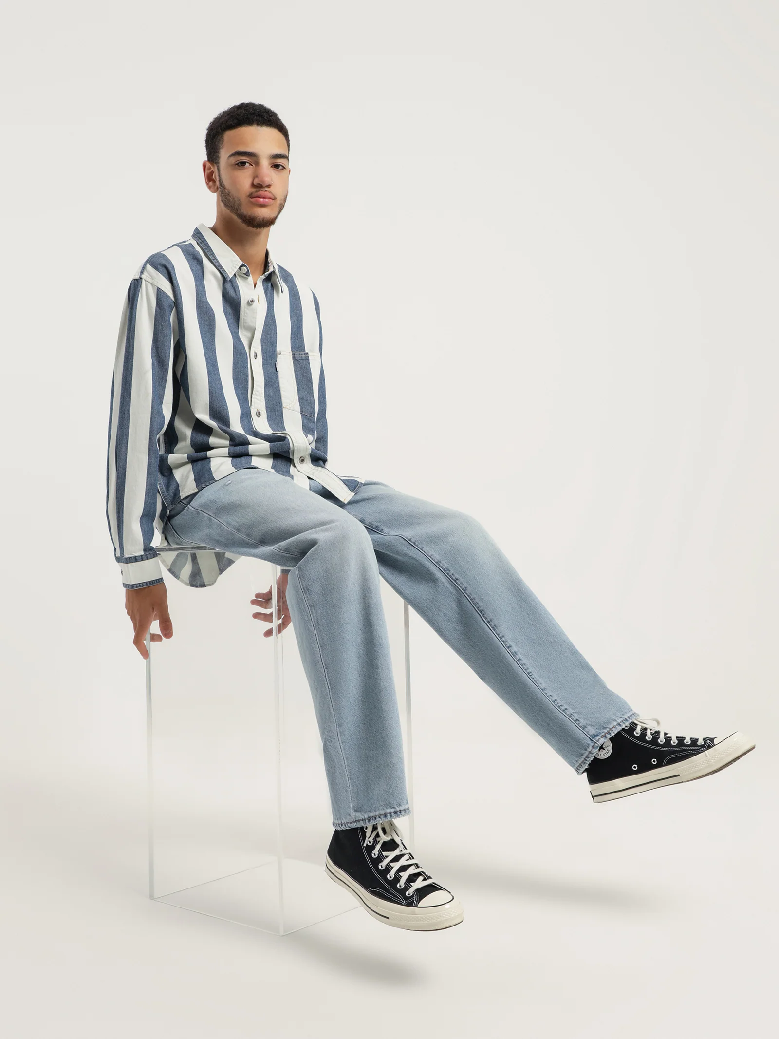Silvertab Oversized One Pocket Shirt - Image 2