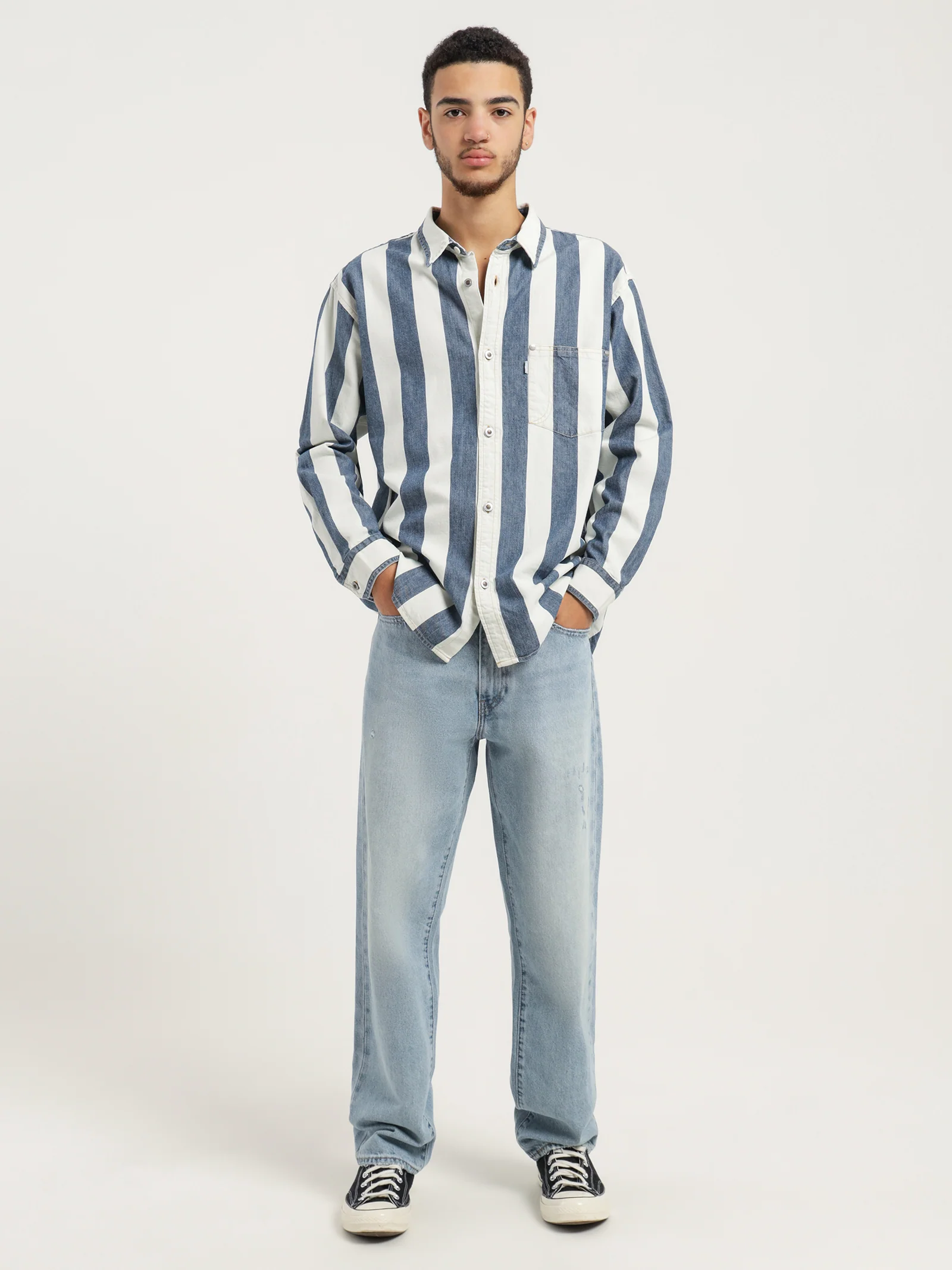 Silvertab Oversized One Pocket Shirt - Image 3
