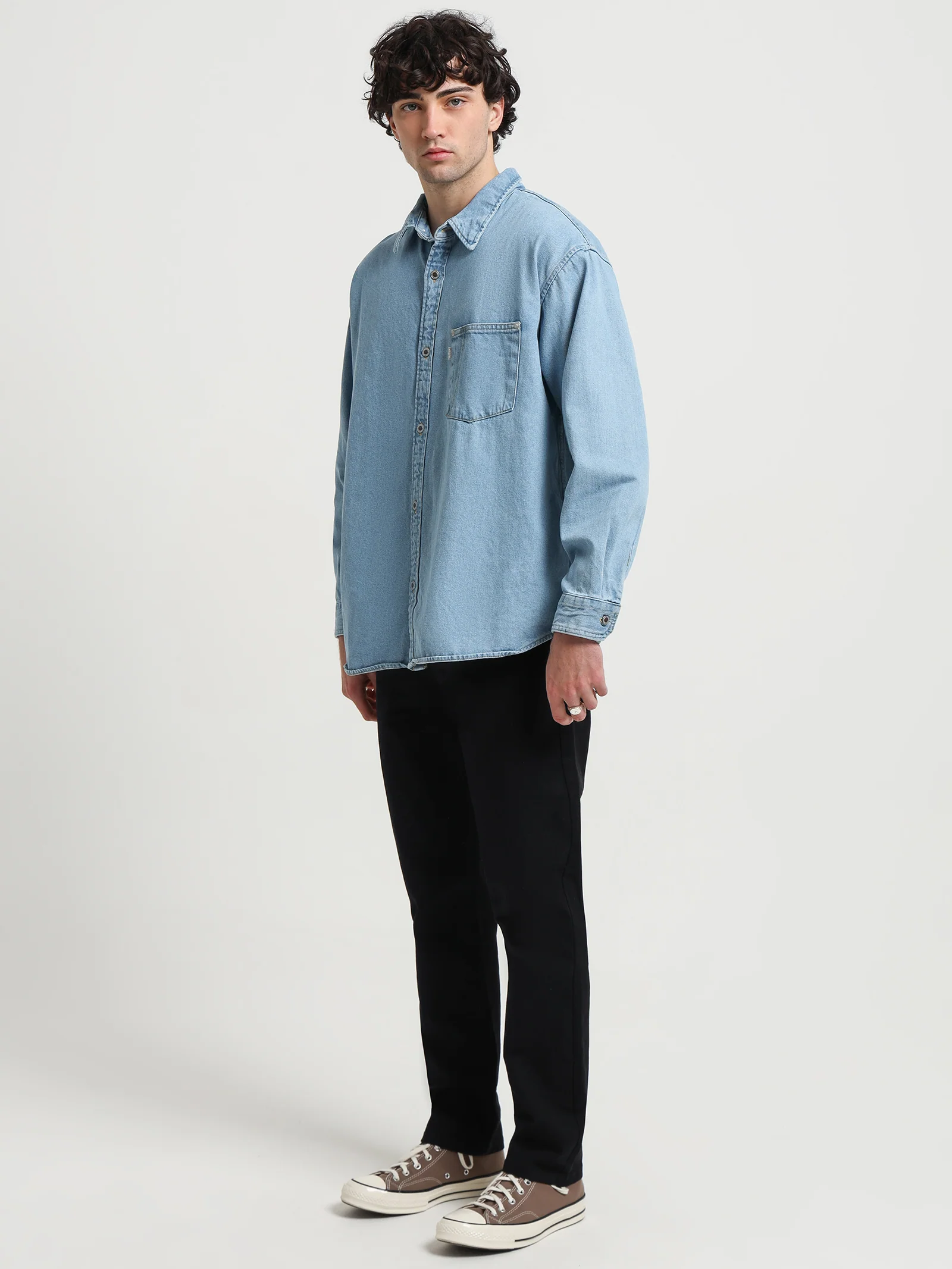 Silvertab Oversized One Pocket Shirt - Image 4