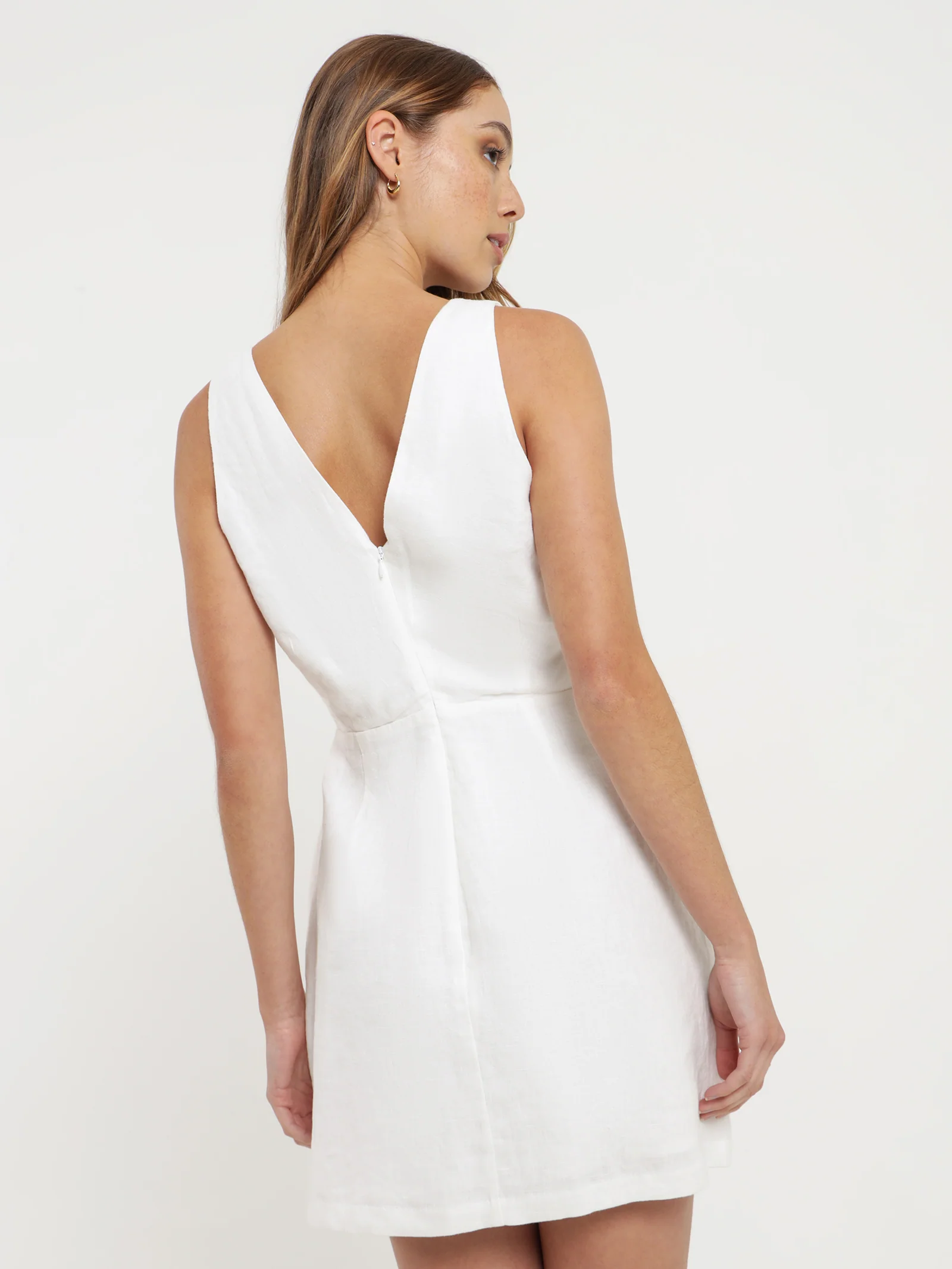 Sima Linen Mini Dress - Image 5