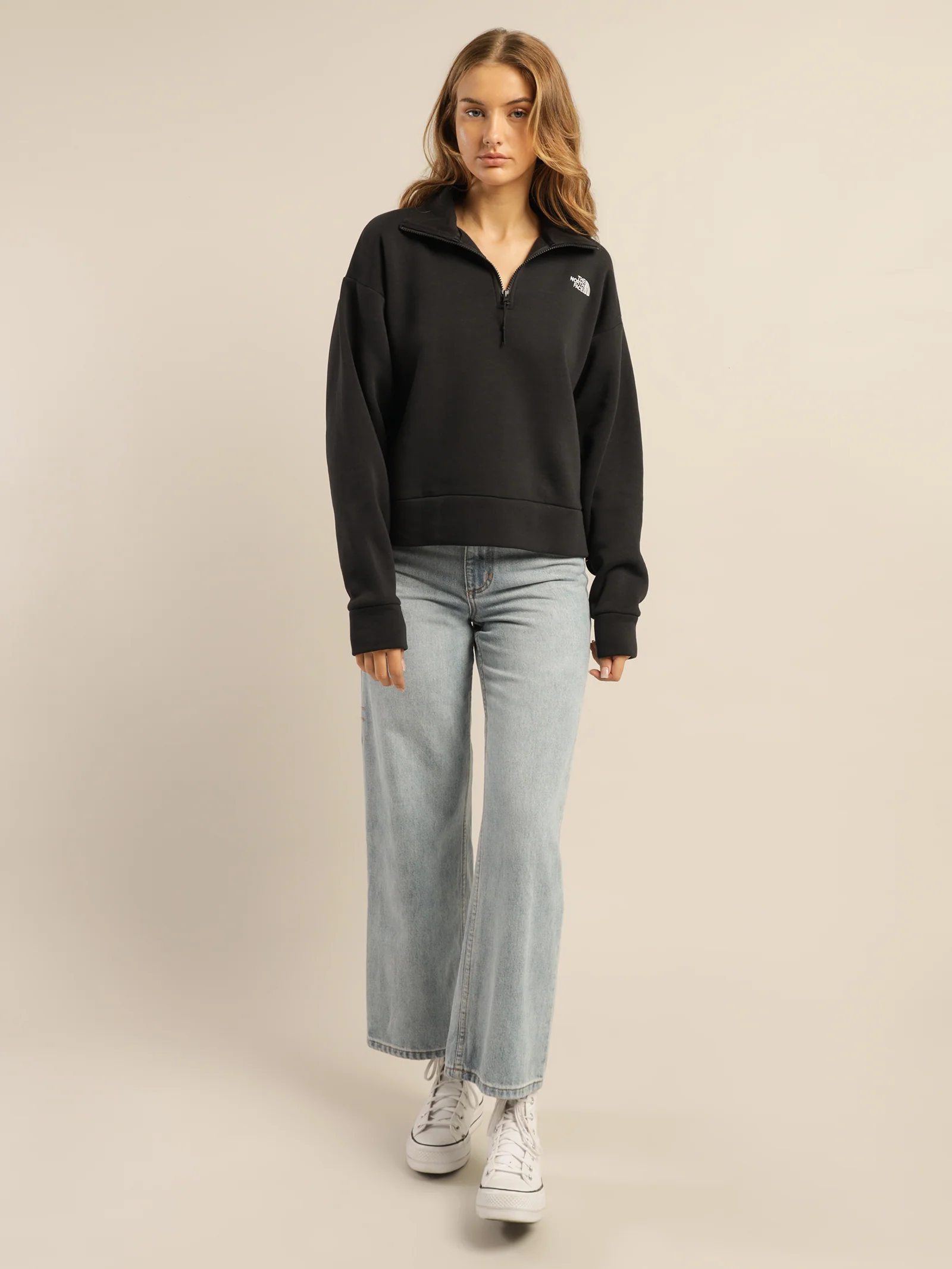 Simple Logo Quarter Zip Jumper - Image 4