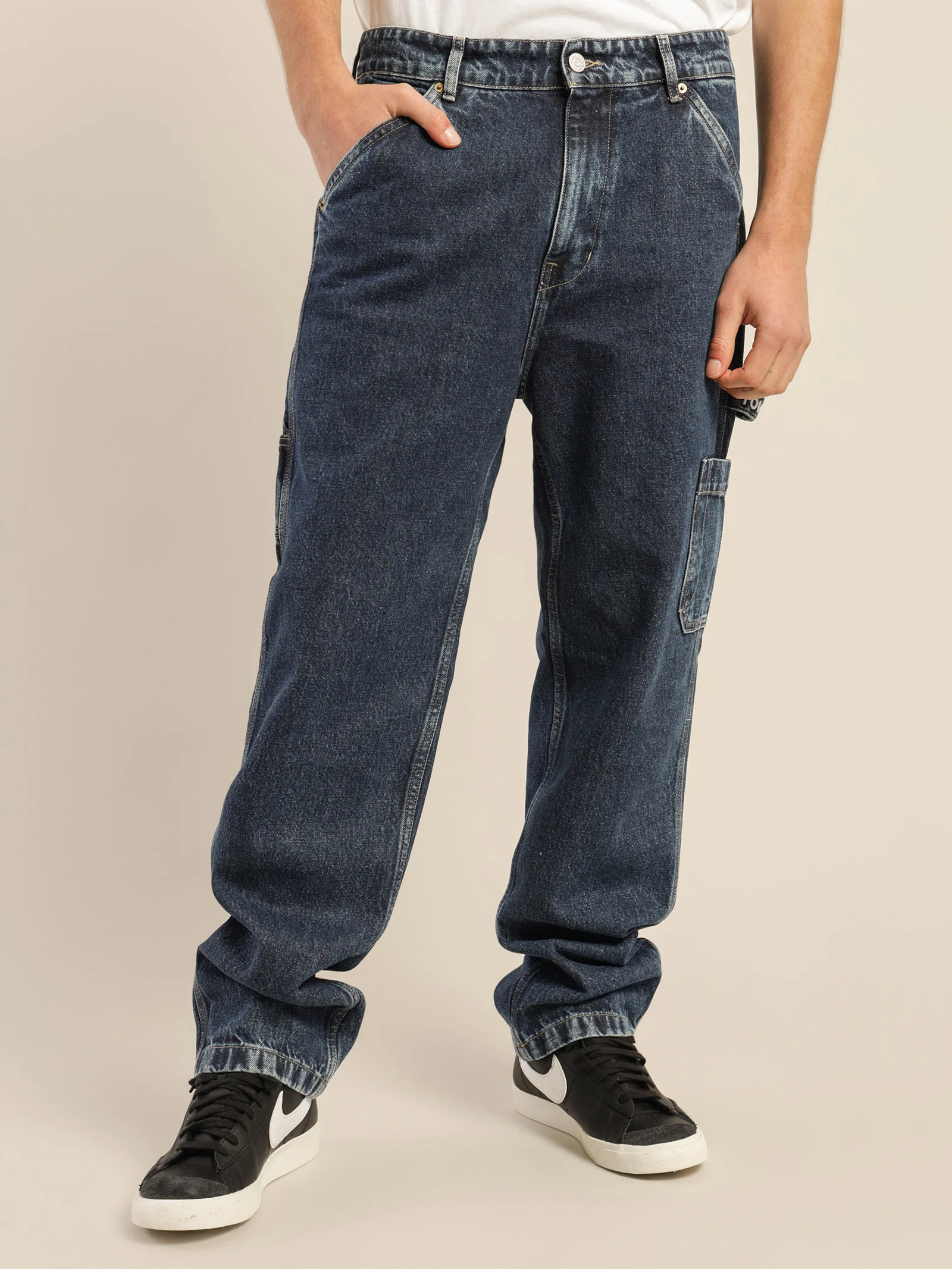 Skater Carpenter Fit Hemp Jeans - Image 3