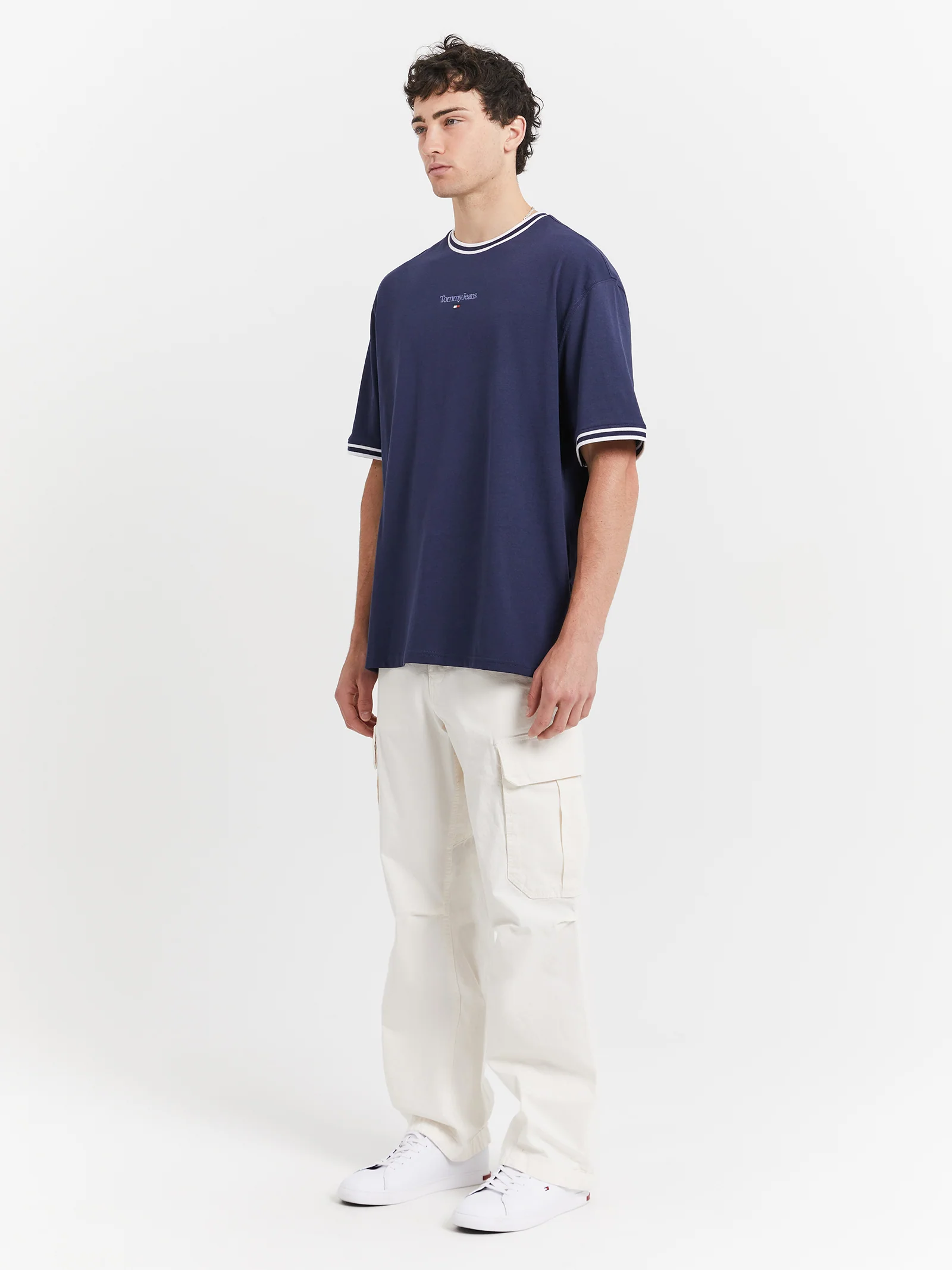 Skater Rib Detail T-Shirt - Image 4
