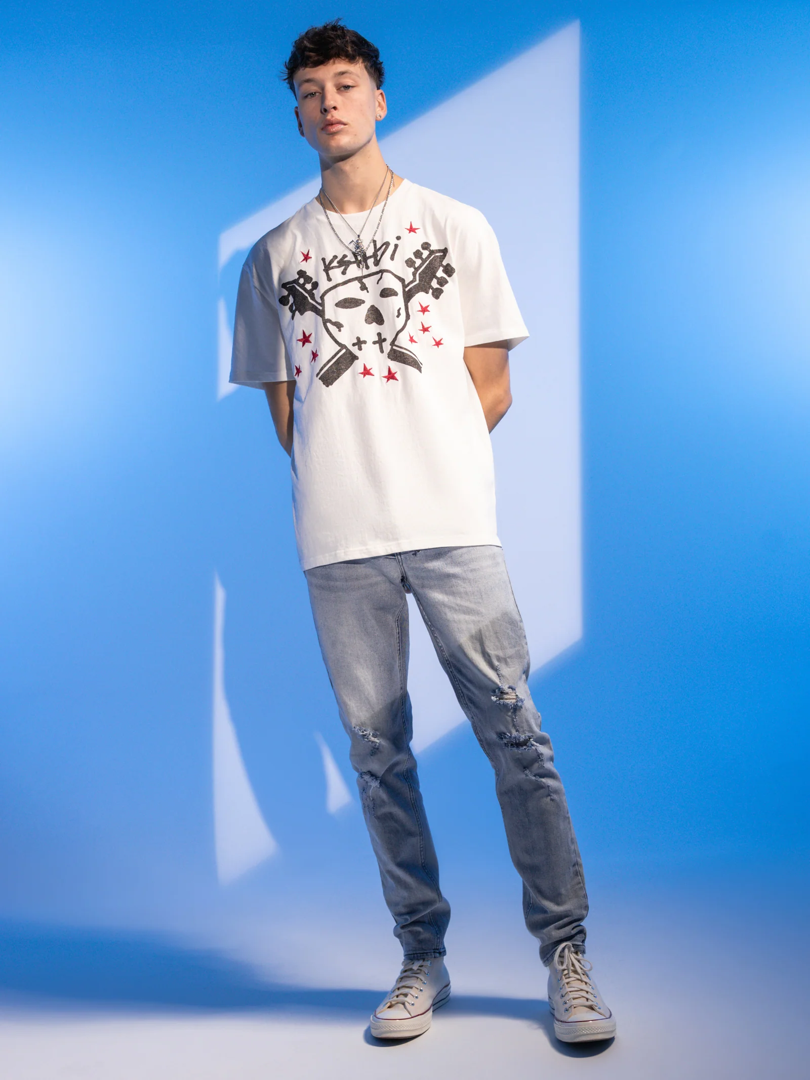 Skull Seeing Lines T-Shirt - Image 2