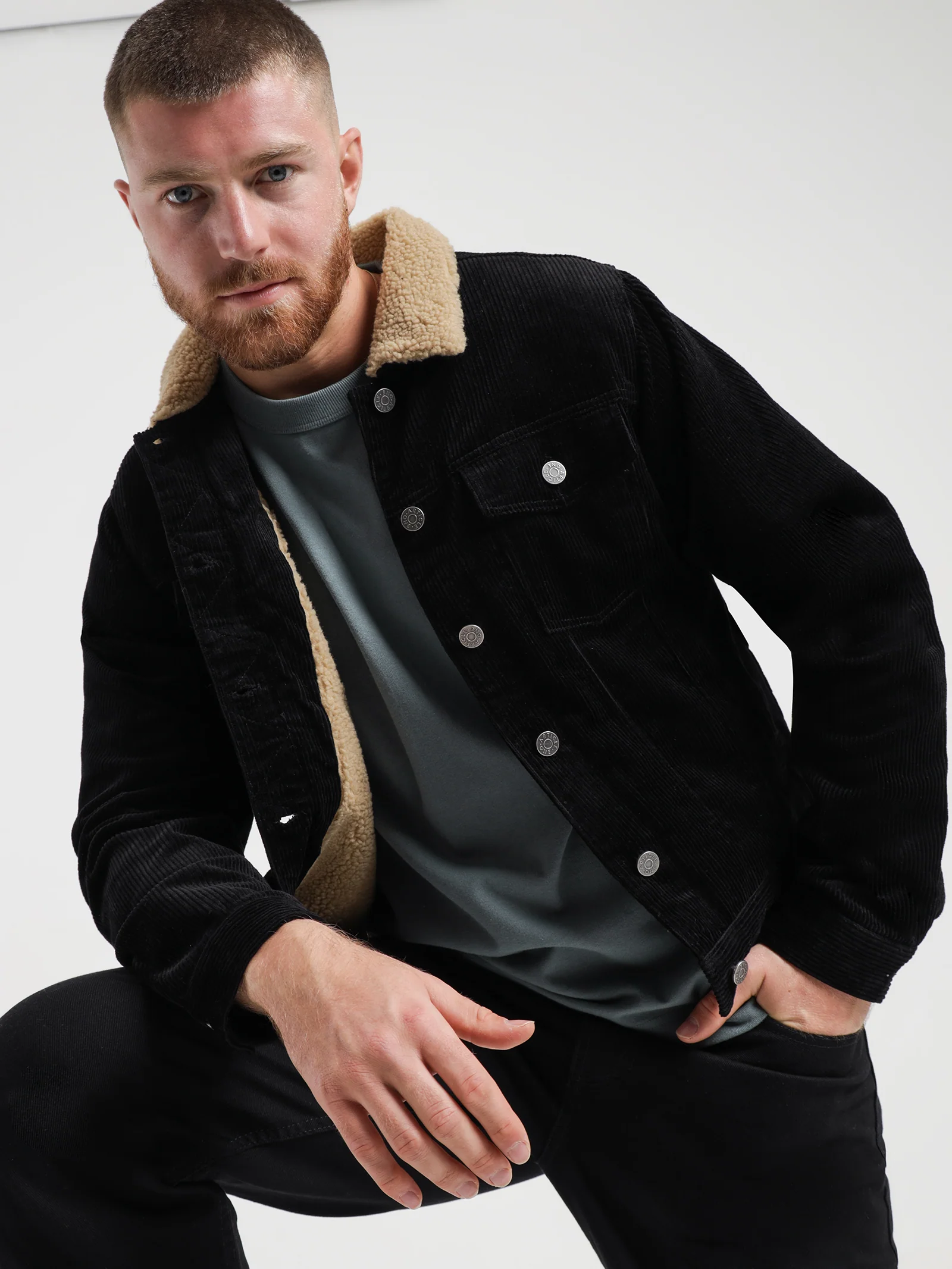 Skylar Cord Sherpa Jacket - Image 2