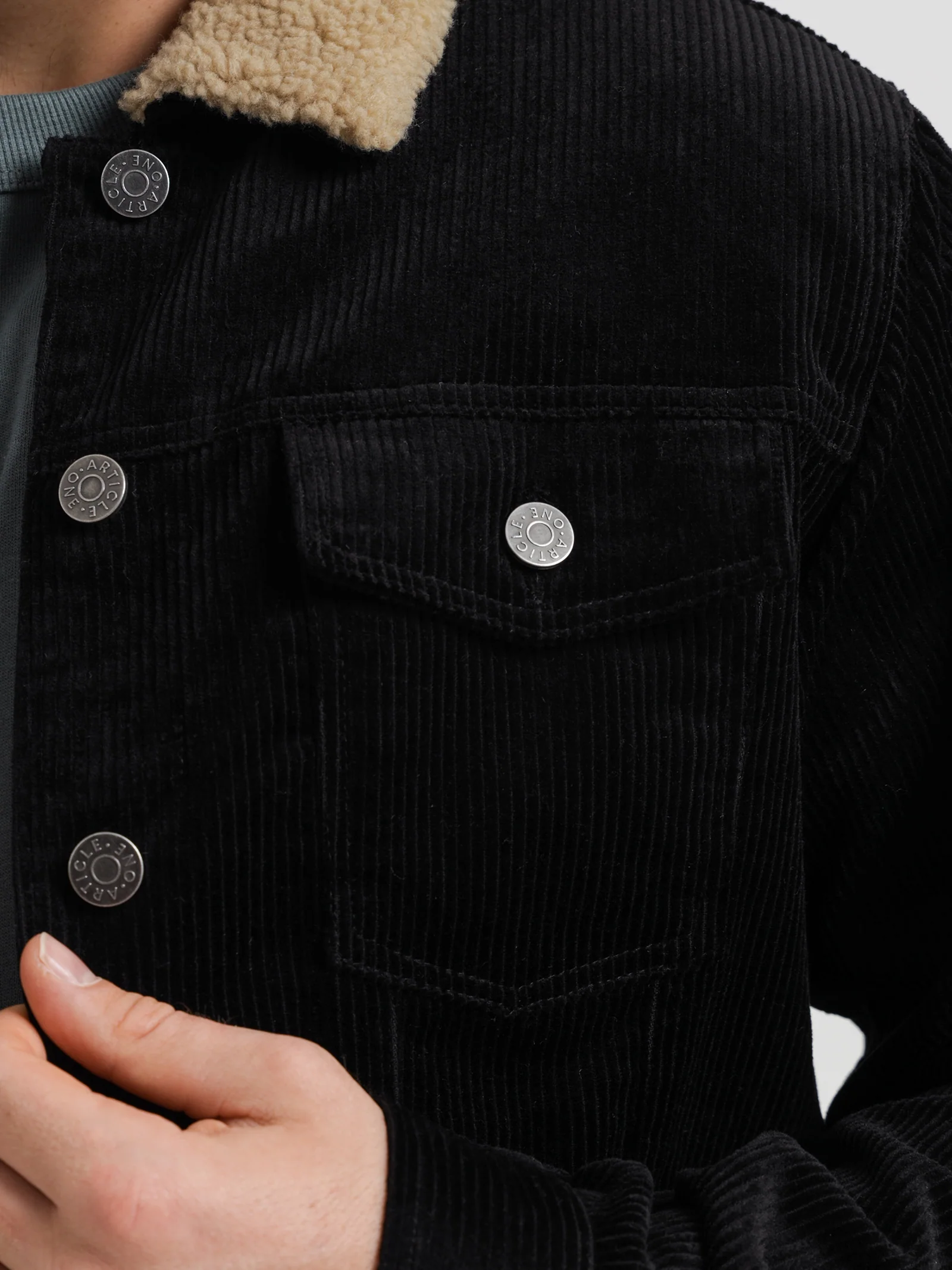 Skylar Cord Sherpa Jacket - Image 5