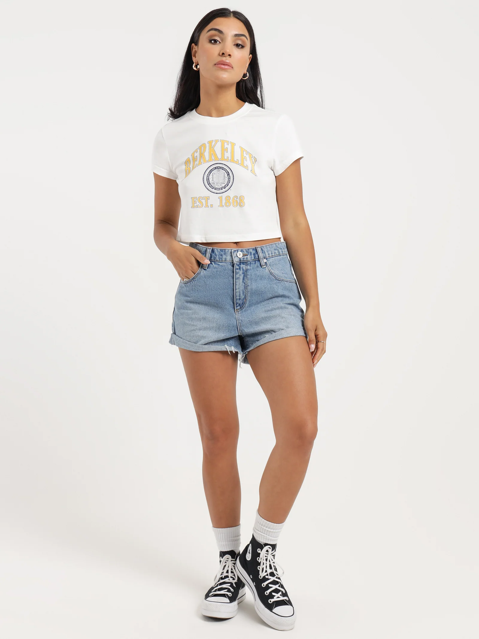 Slouch Denim Shorts - Image 4