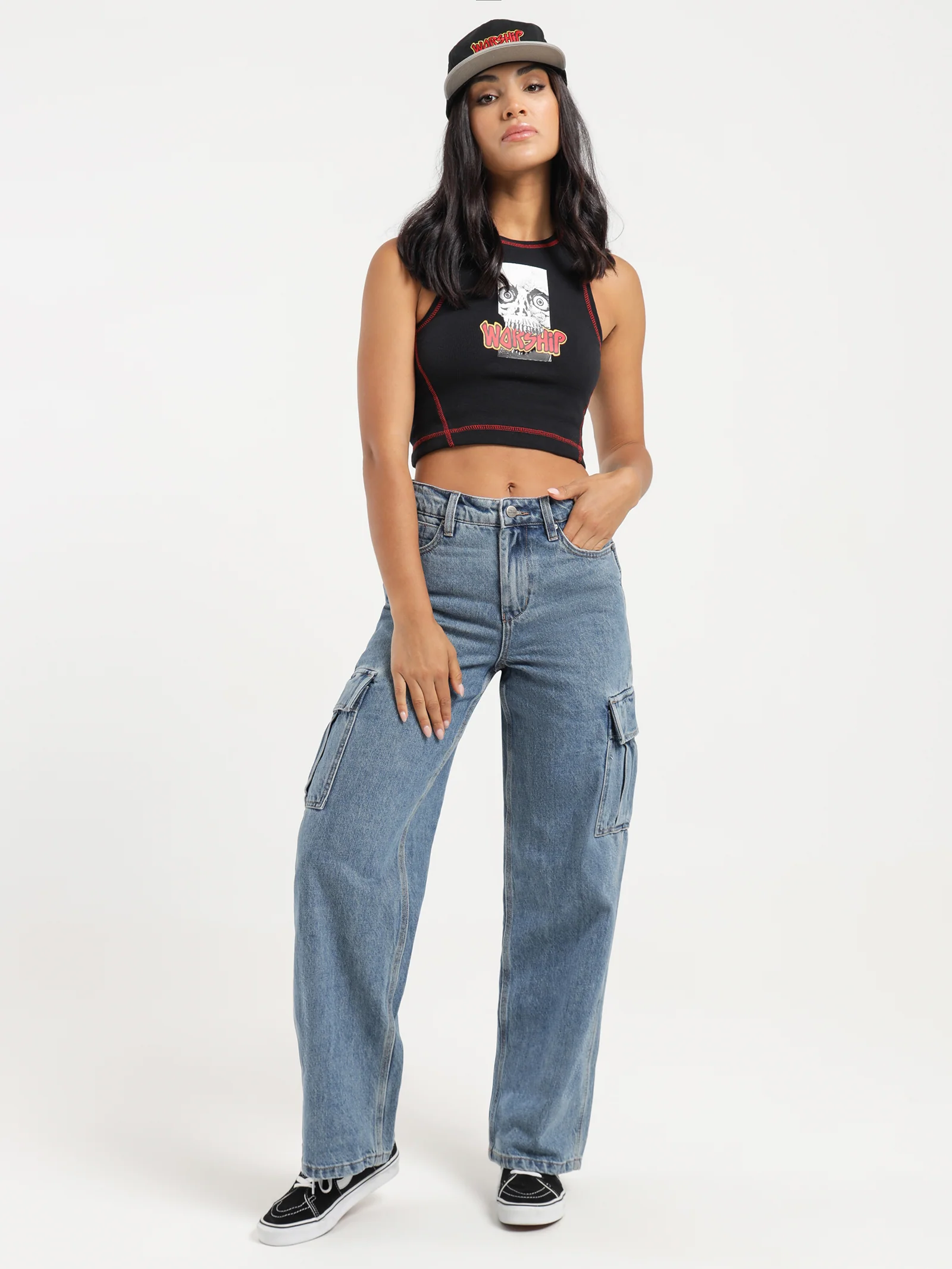 Sloucher Cargo Jeans - Image 4