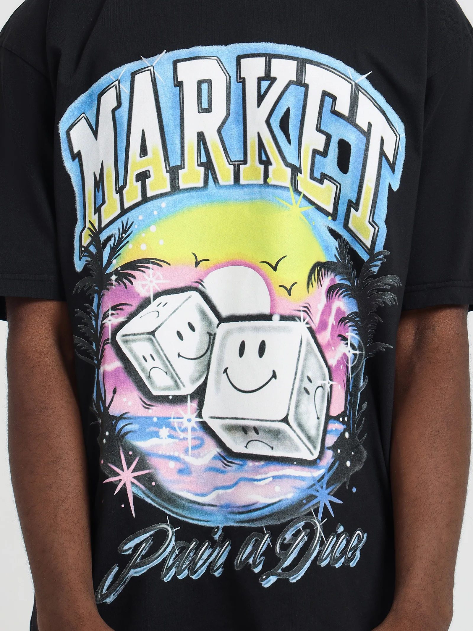 Smiley Pair of Dice T-Shirt - Image 3