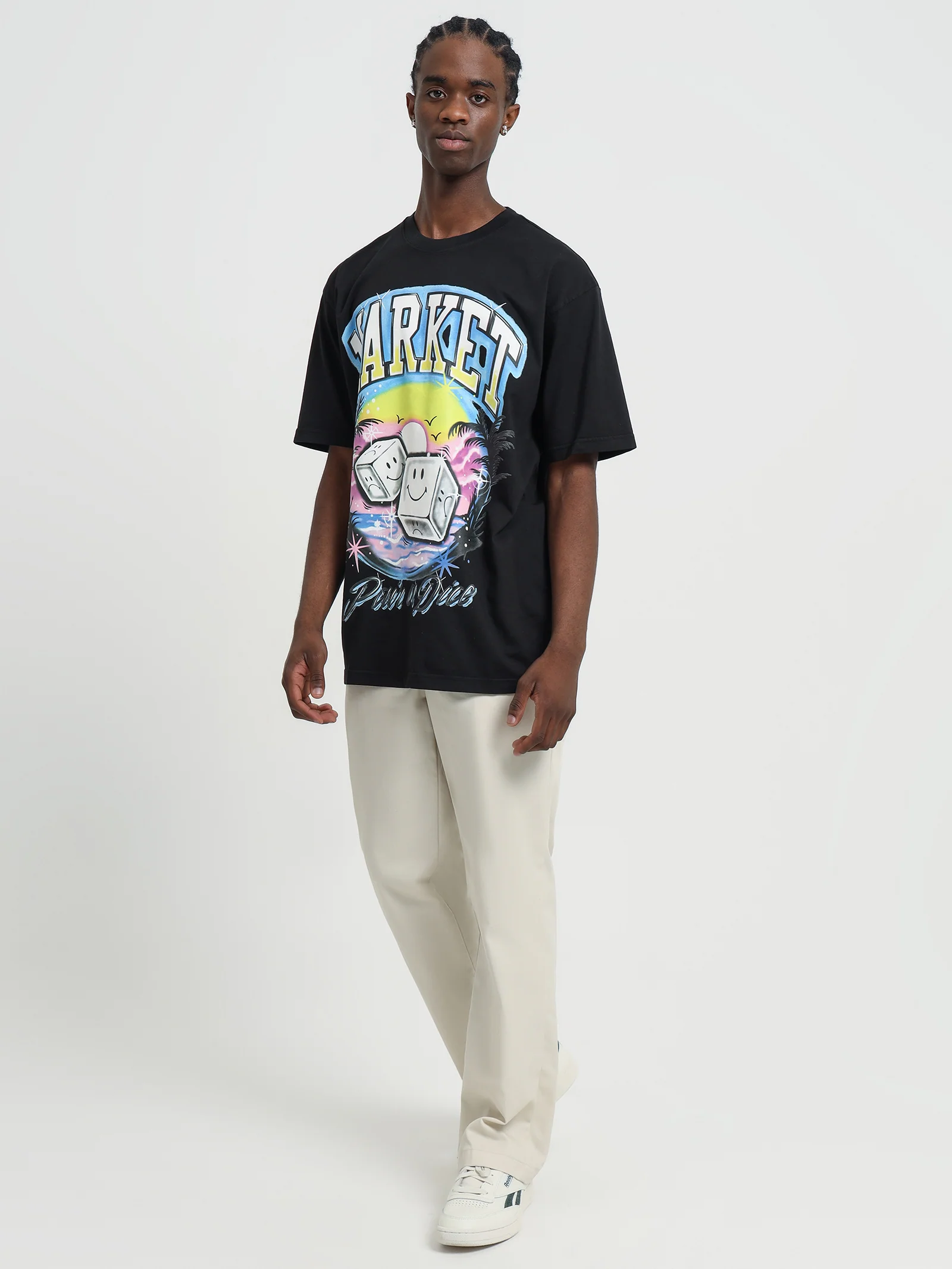 Smiley Pair of Dice T-Shirt - Image 4