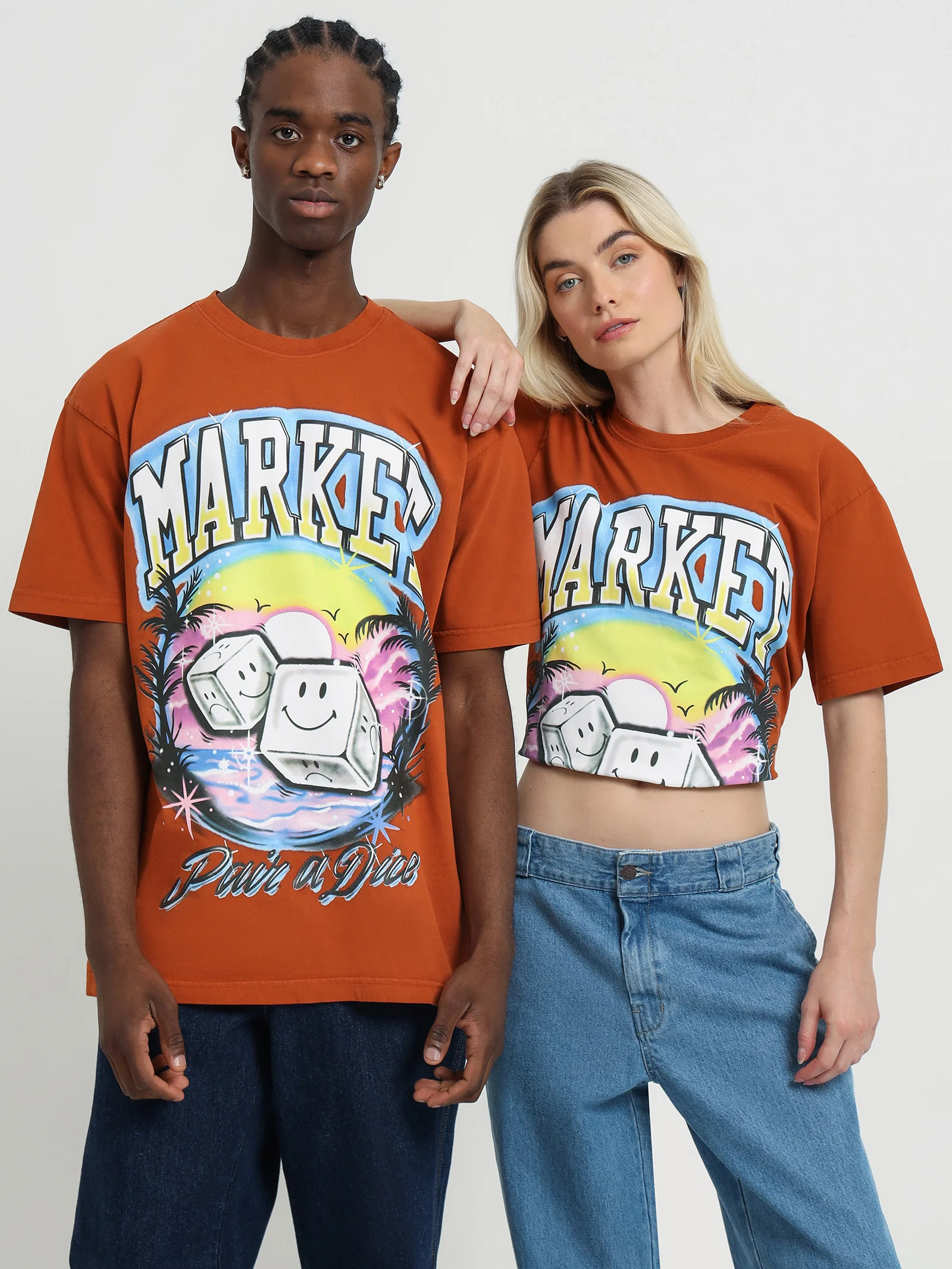 Smiley Pair of Dice T-Shirt