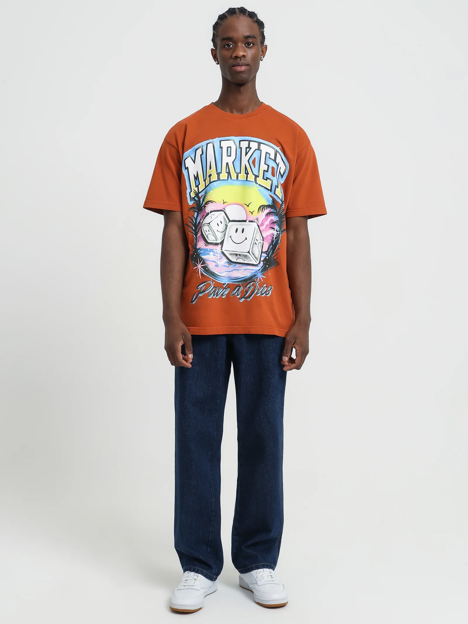 Smiley Pair of Dice T-Shirt - Image 4