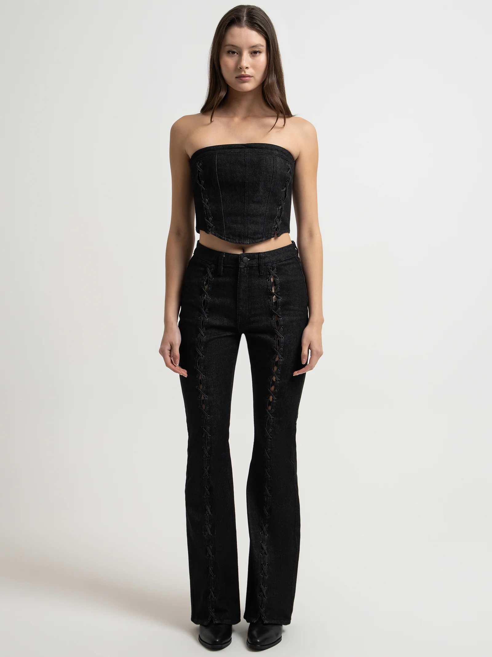 Soho Laced Denim Jeans - Image 2