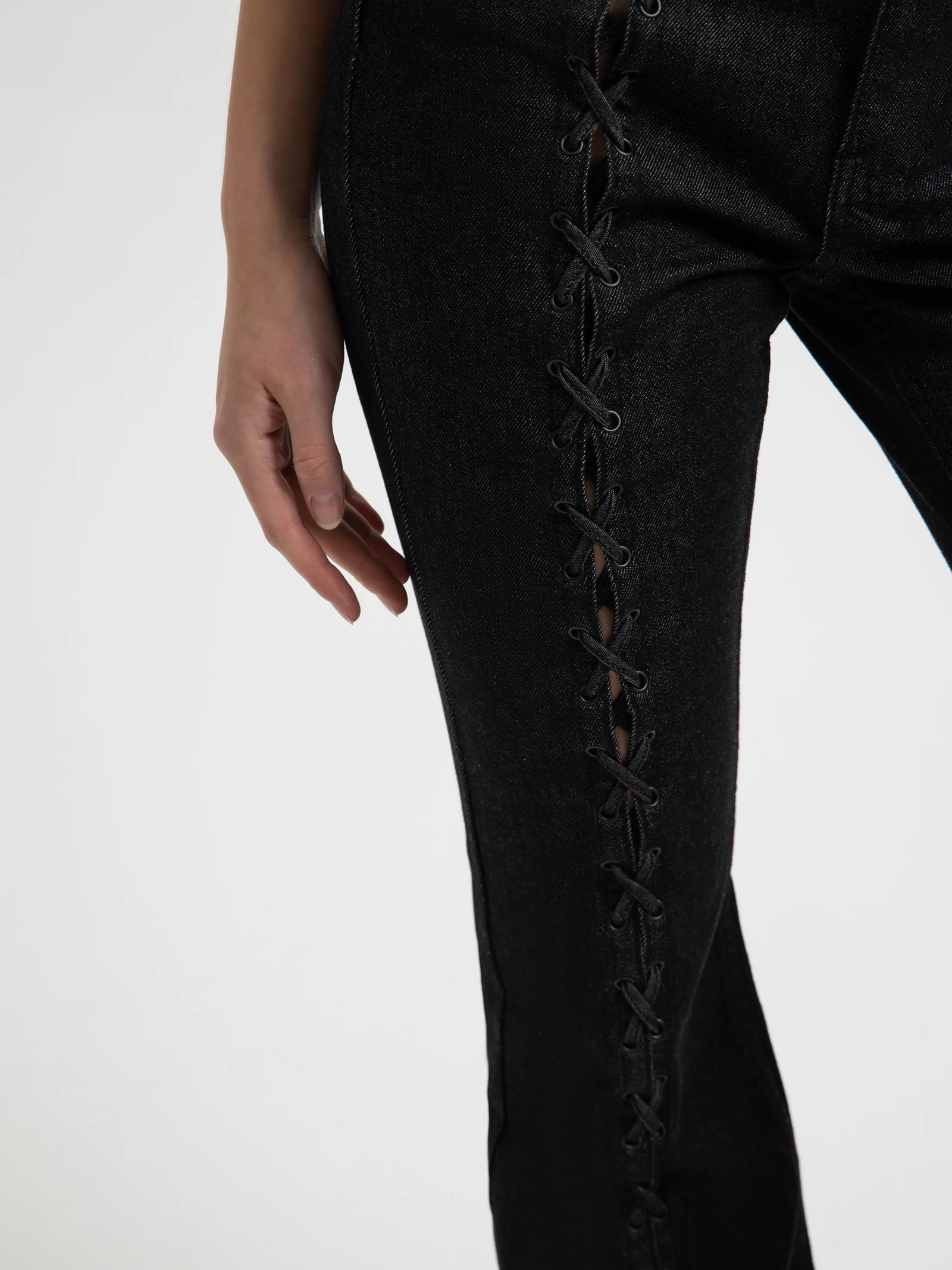 Soho Laced Denim Jeans - Image 3