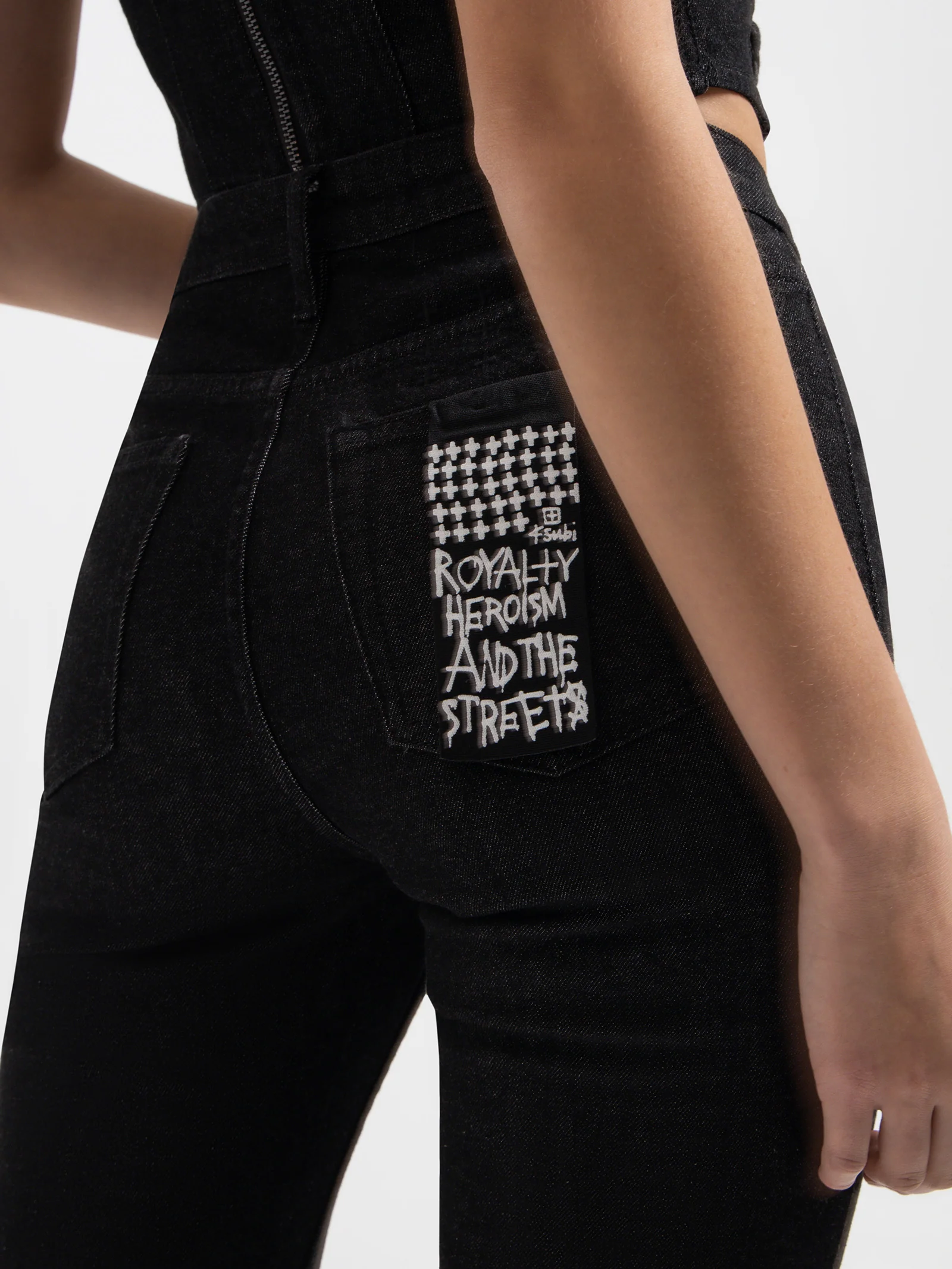 Soho Laced Denim Jeans - Image 4