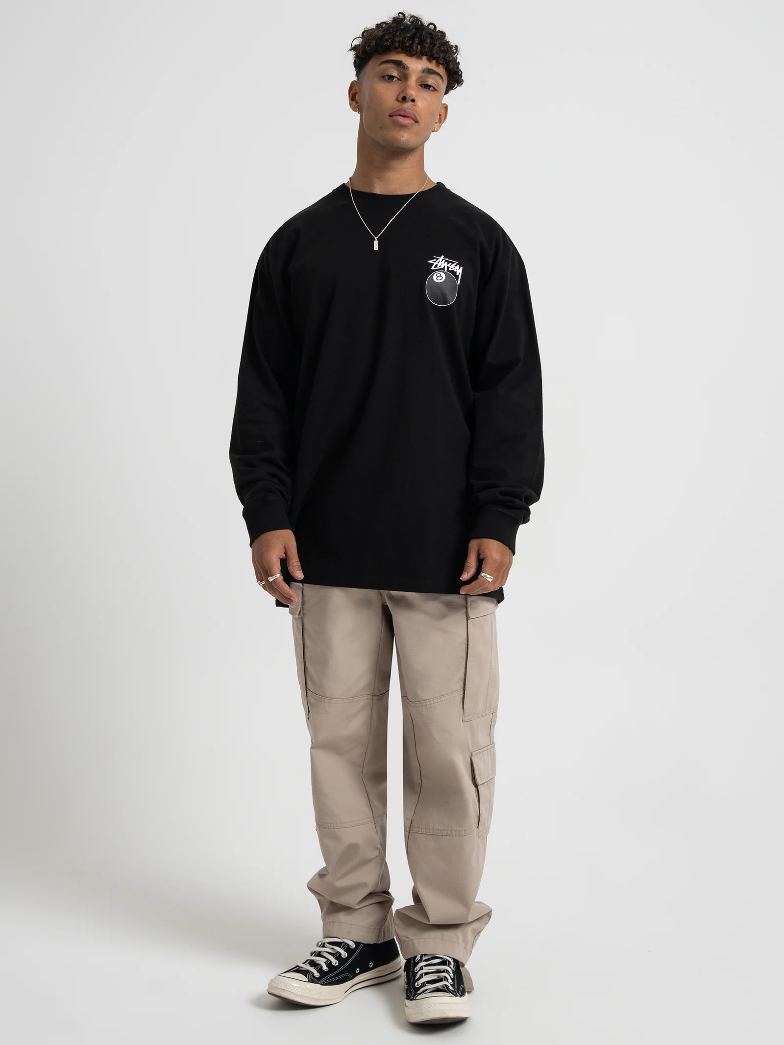 Solid 8 Ball Long Sleeve T-Shirt - Image 2